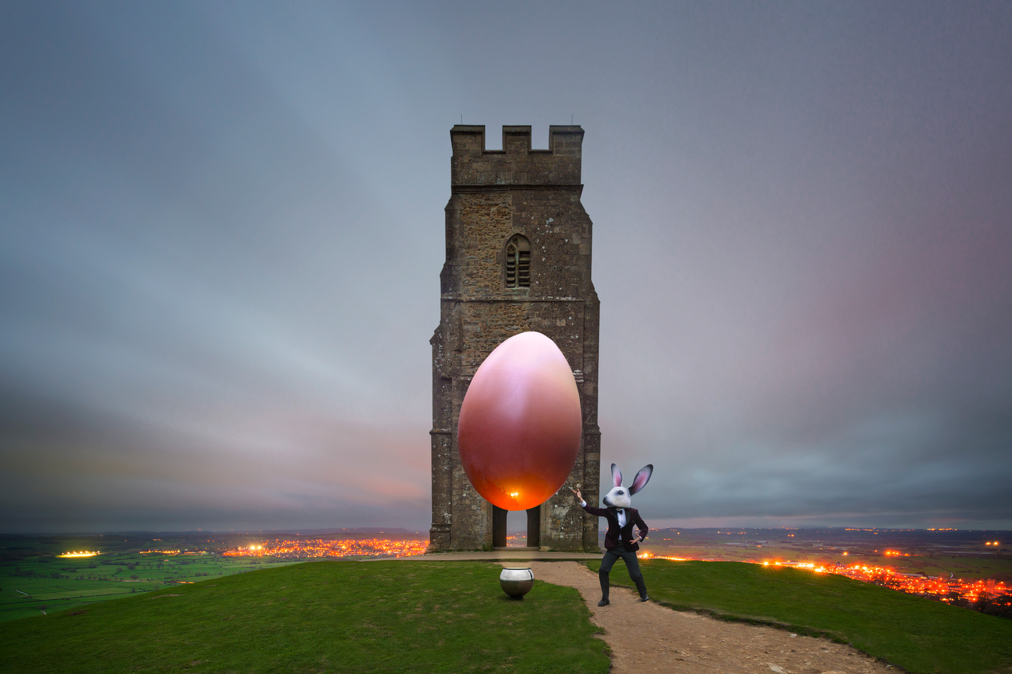 Over three days we did our own Easter egg hunt to various mystical sites in the West of England and Wales including Glastonbury Tor.