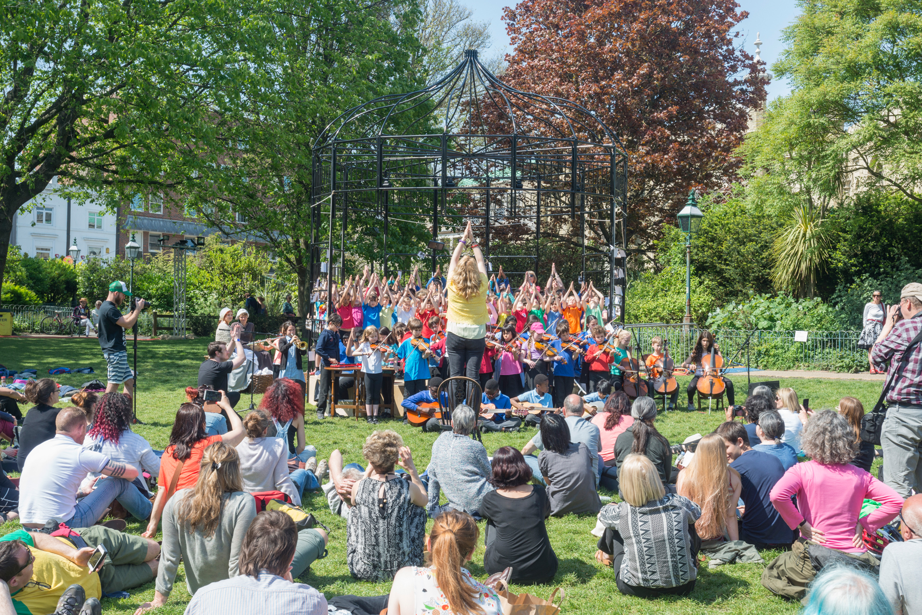 Local schools and community groups performed over the weekend.