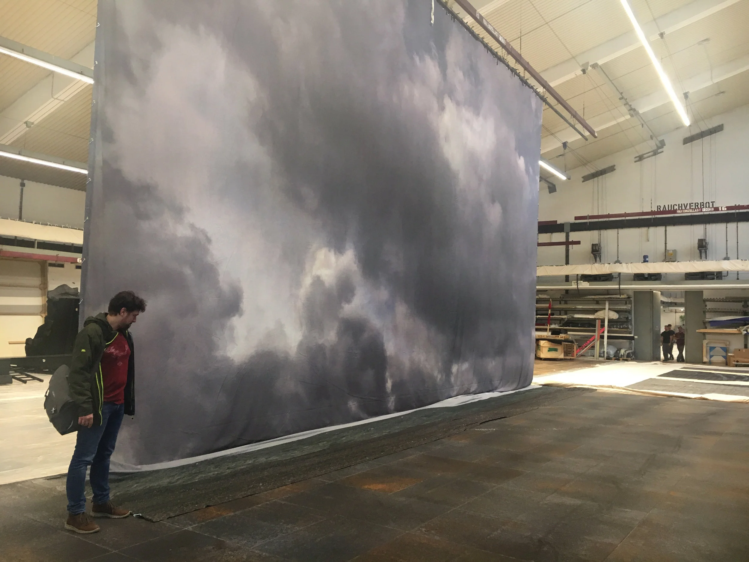   Vienna State Opera.  I was commissioned by celebrated theatre designer Vicki Mortimer to create a 19x12 metre printed backdrop for Sir David McVicar’s production of Handel's Ariodante. 