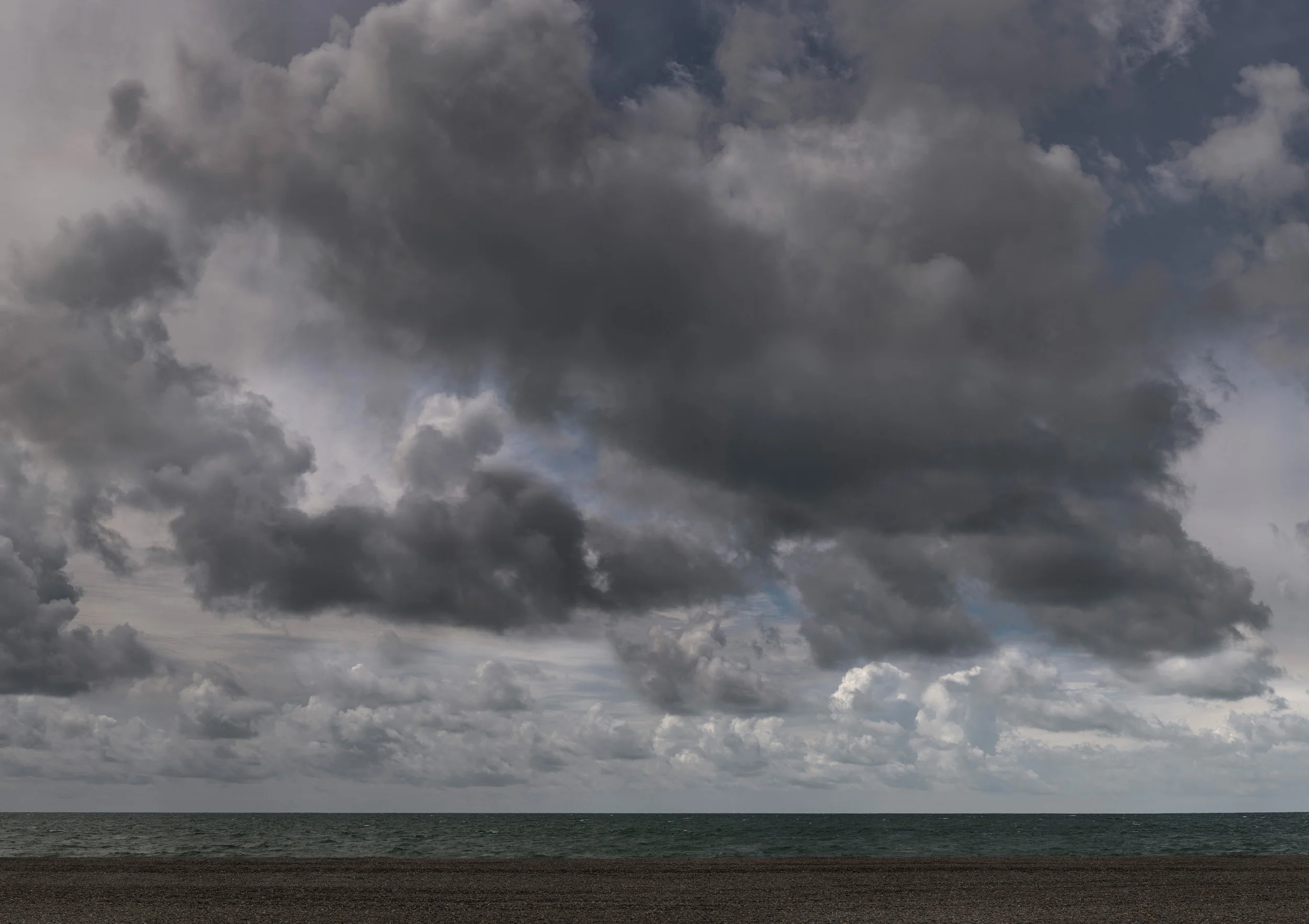  The brief called for a cloudy sky with a thin strip of sea and pebbles, which Brighton has in abundance. 