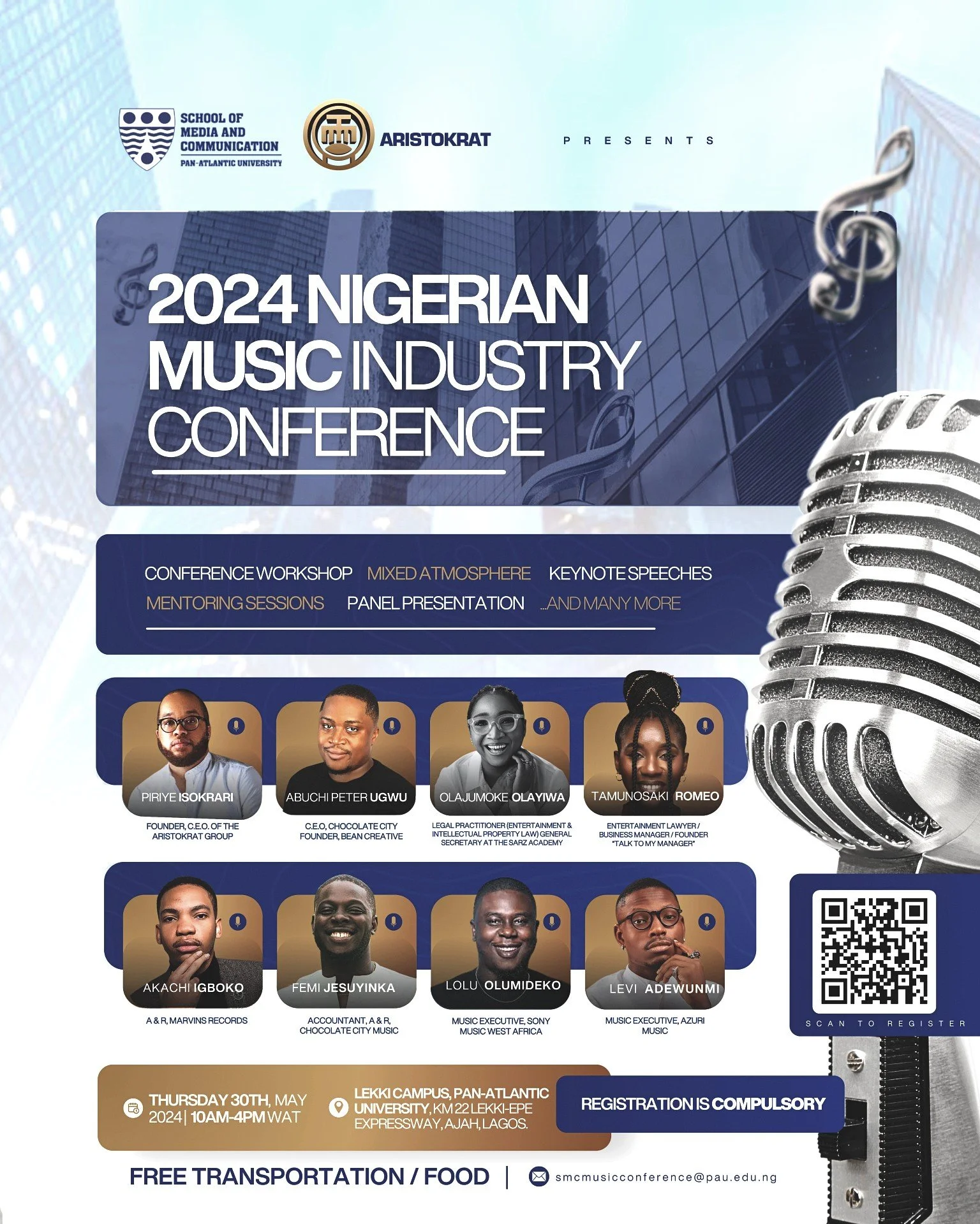 Pan Atlantic University's School of Media and Communication and Aristokrat Group Host Premier Nigerian Music Industry Conference at Lagos Business School