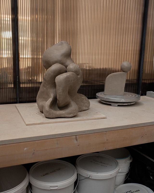 Some of my new sculptures captured during a studio visit by @vertcreation #2222studio