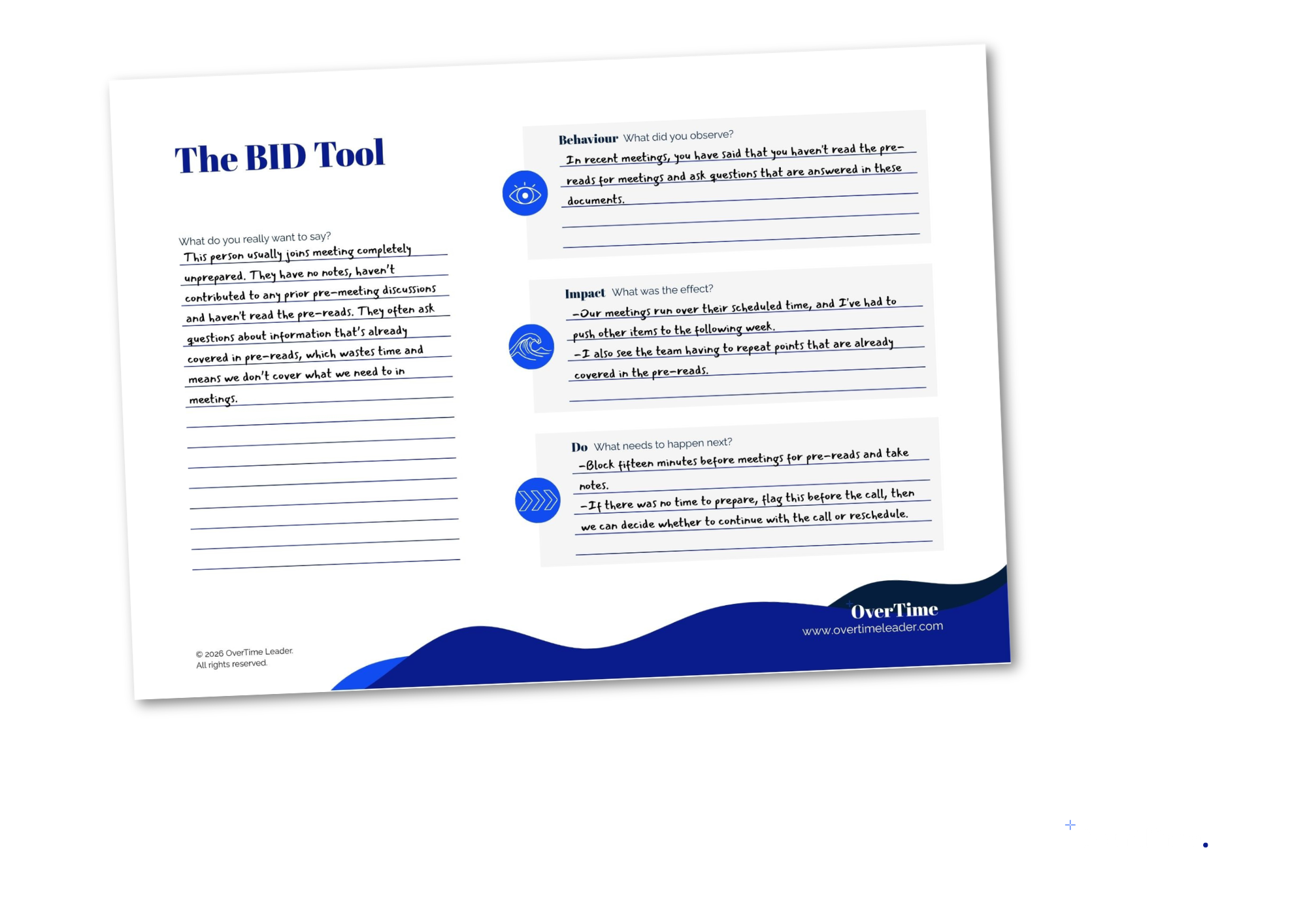 BID Model - Give Clear, In-the-Moment Feedback  