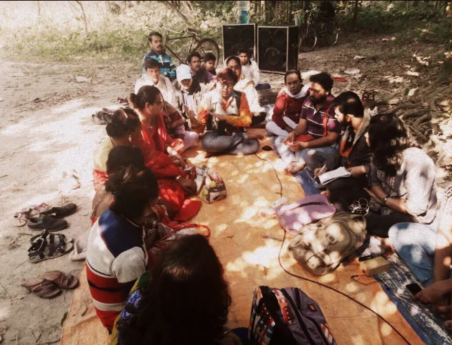 Samabhabona's Group at Baruipur, Disucssing Law, Advocacy and Rights. 