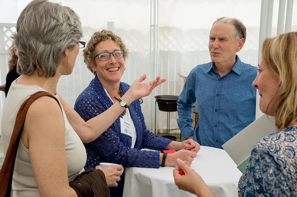 Jutta Dotterweich, Stephanie Graf, Tom Hirschl, and Kimberly Fleming in discussion at the YDRU