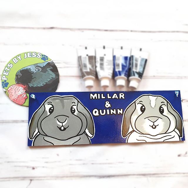 Adorable plaque for @millarandquinn !๐๐ Checkout their instagram for very cute pictures of the pair! ๐ฐ
Sorry for the lack of uploads, been flat out with orders this week! We also hit 40 sales on Etsy! ๐ฅณ๐พ
And there is an upcoming giveaway on my Facebook page in celebration for hitting 100 likes!!๐