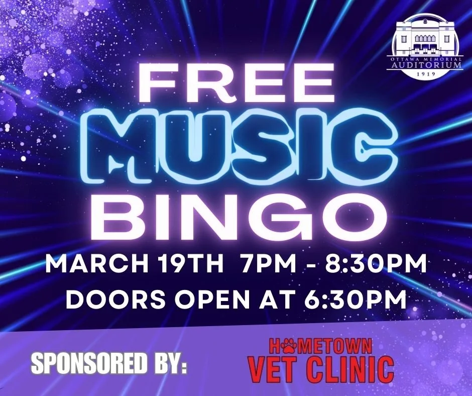 Free Music Bingo-Sponsored by Hometown Vet Clinic