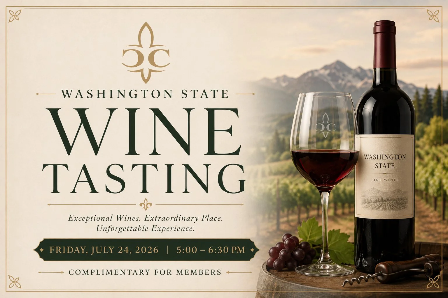 WASHIGHTON STATE WINE TASTING