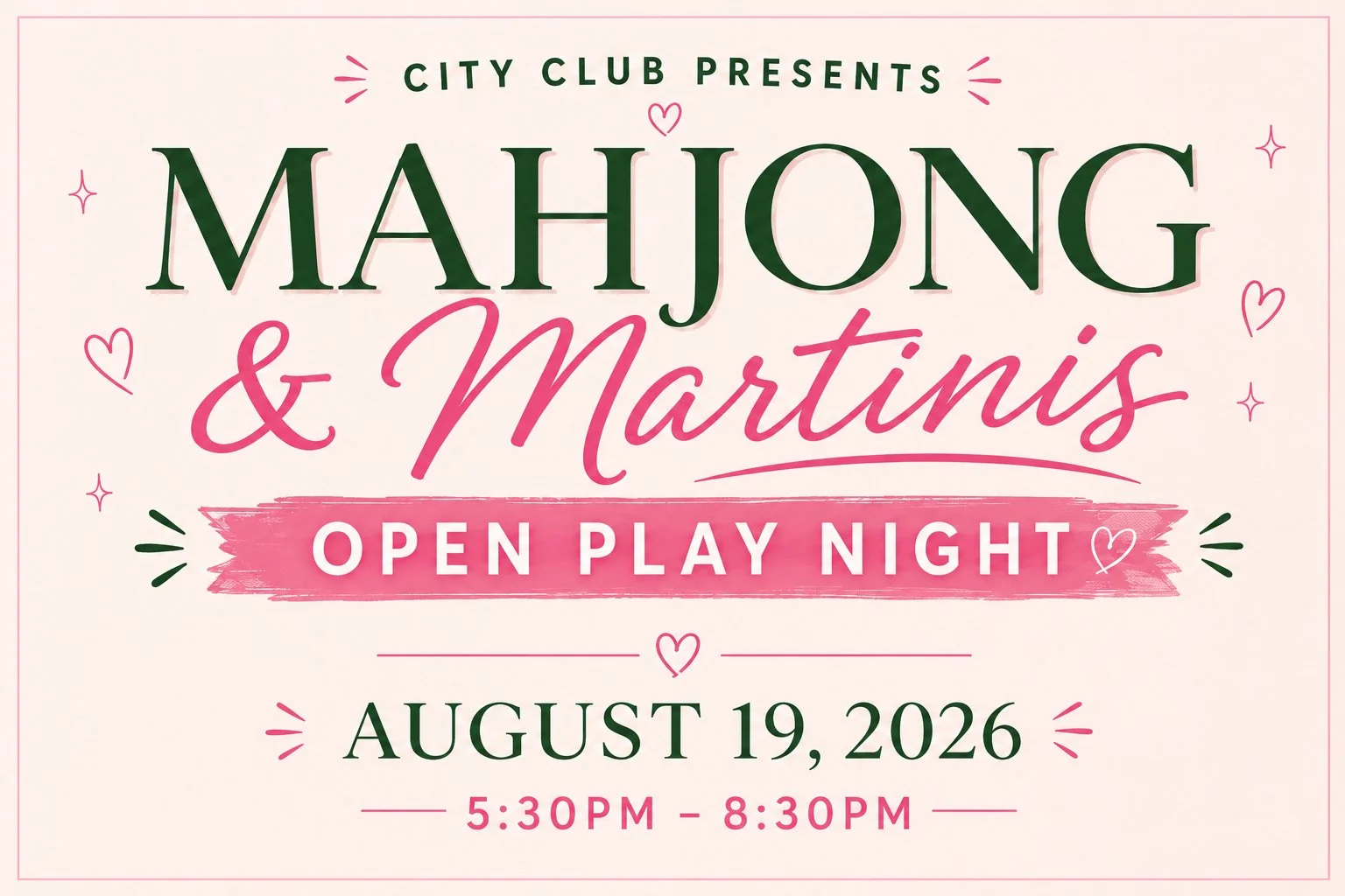 Mahjong and Martinis