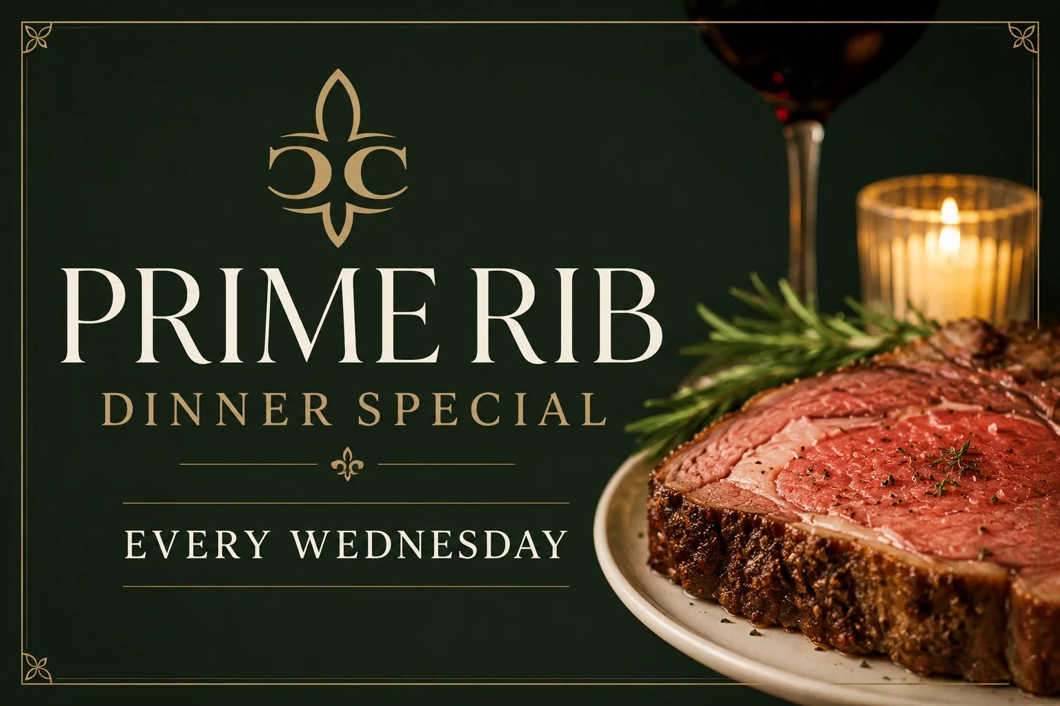 PRIME RIB DINNER SPECIAL