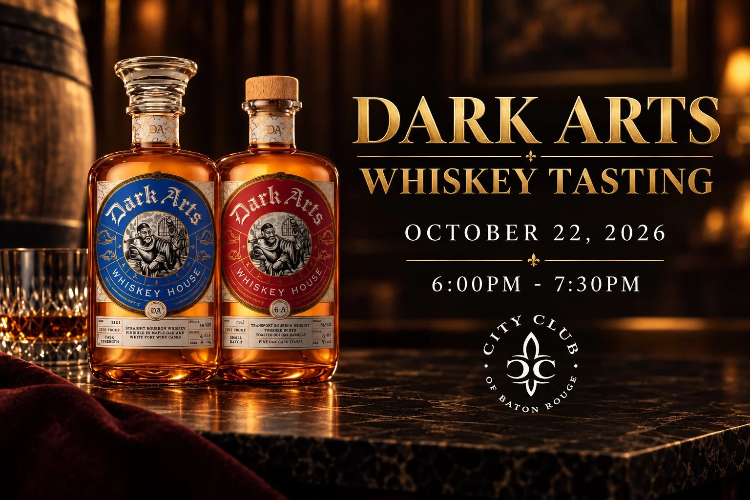 DARK ARTS WHISKEY TASTING