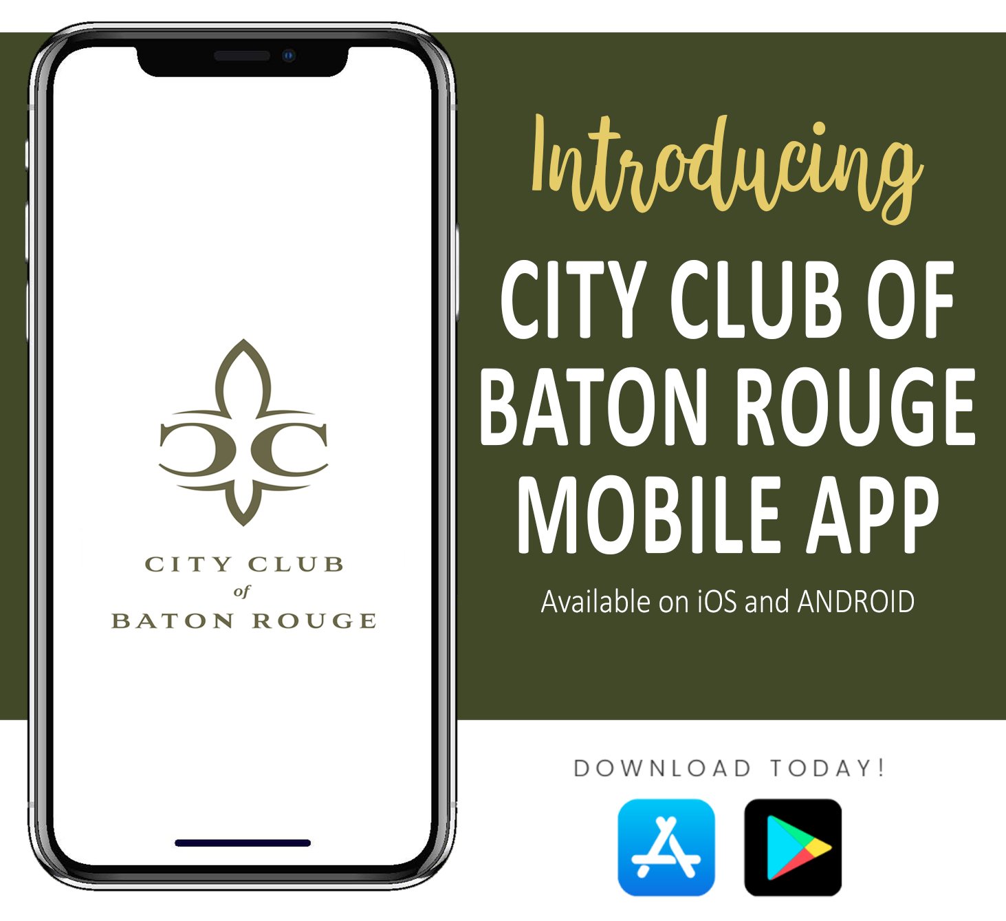 Introducing The New City Club of Baton Rouge Mobile App — City Club of  Baton Rouge