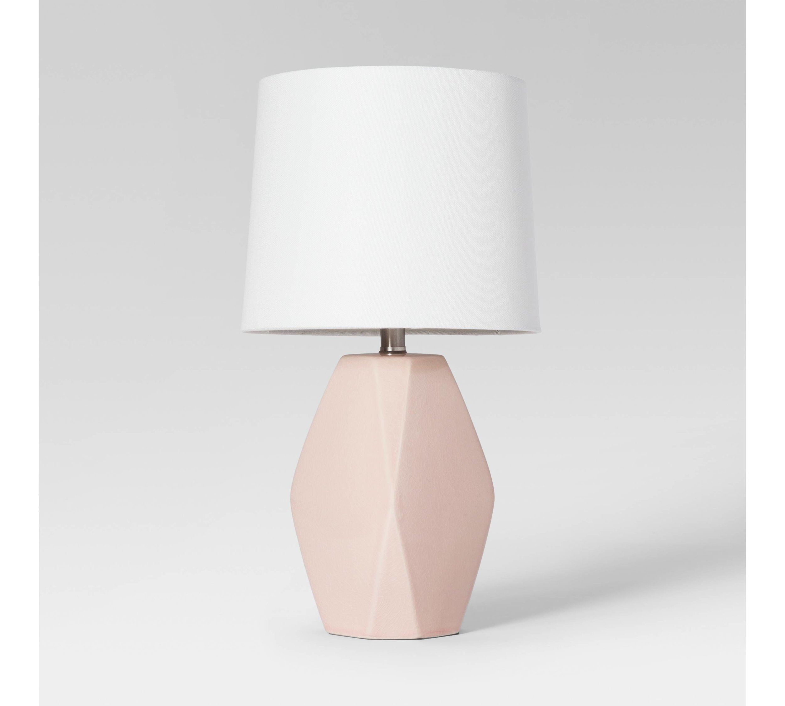 blush pink bedside lamp