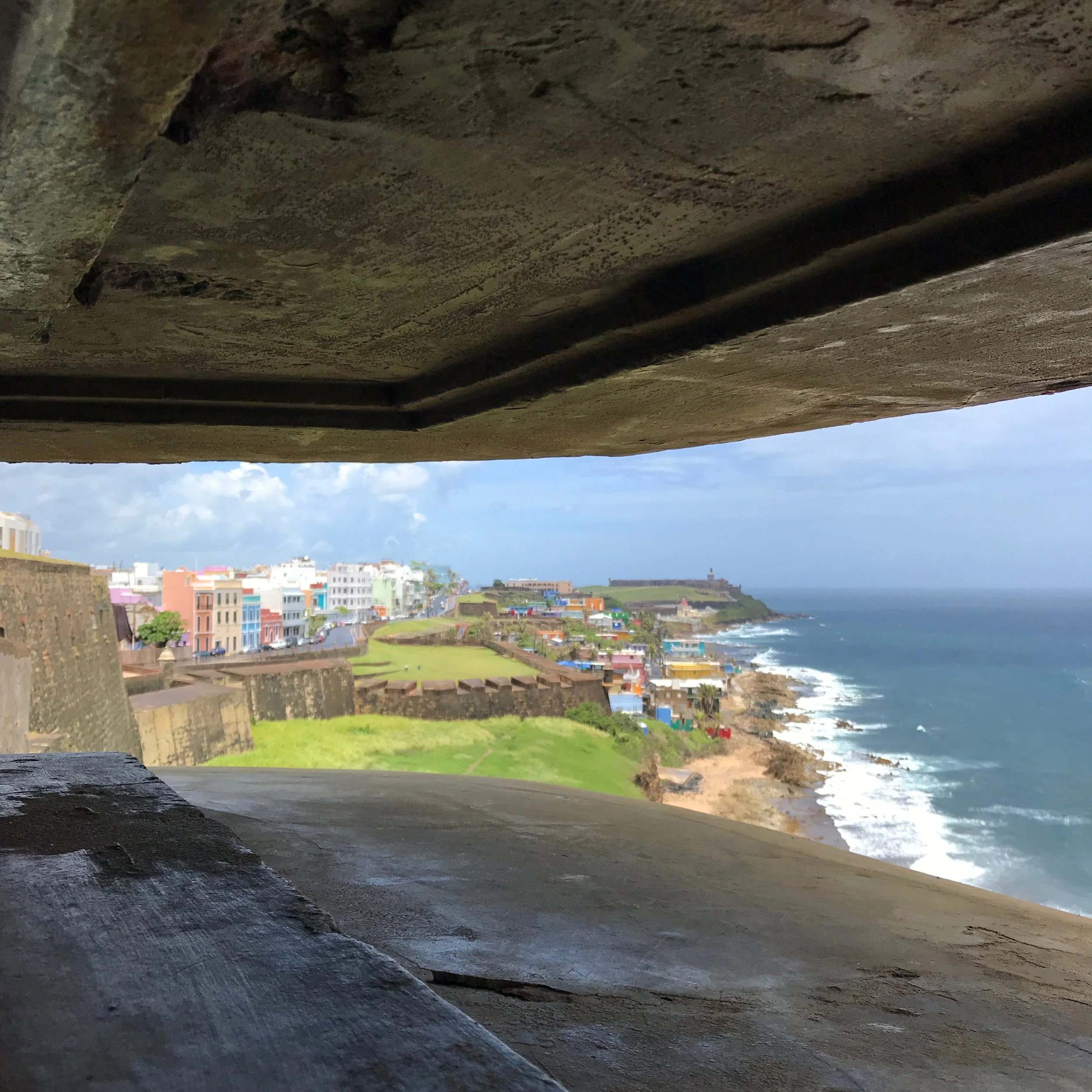 Old San Juan, as seen from the fort at San Cristóbal