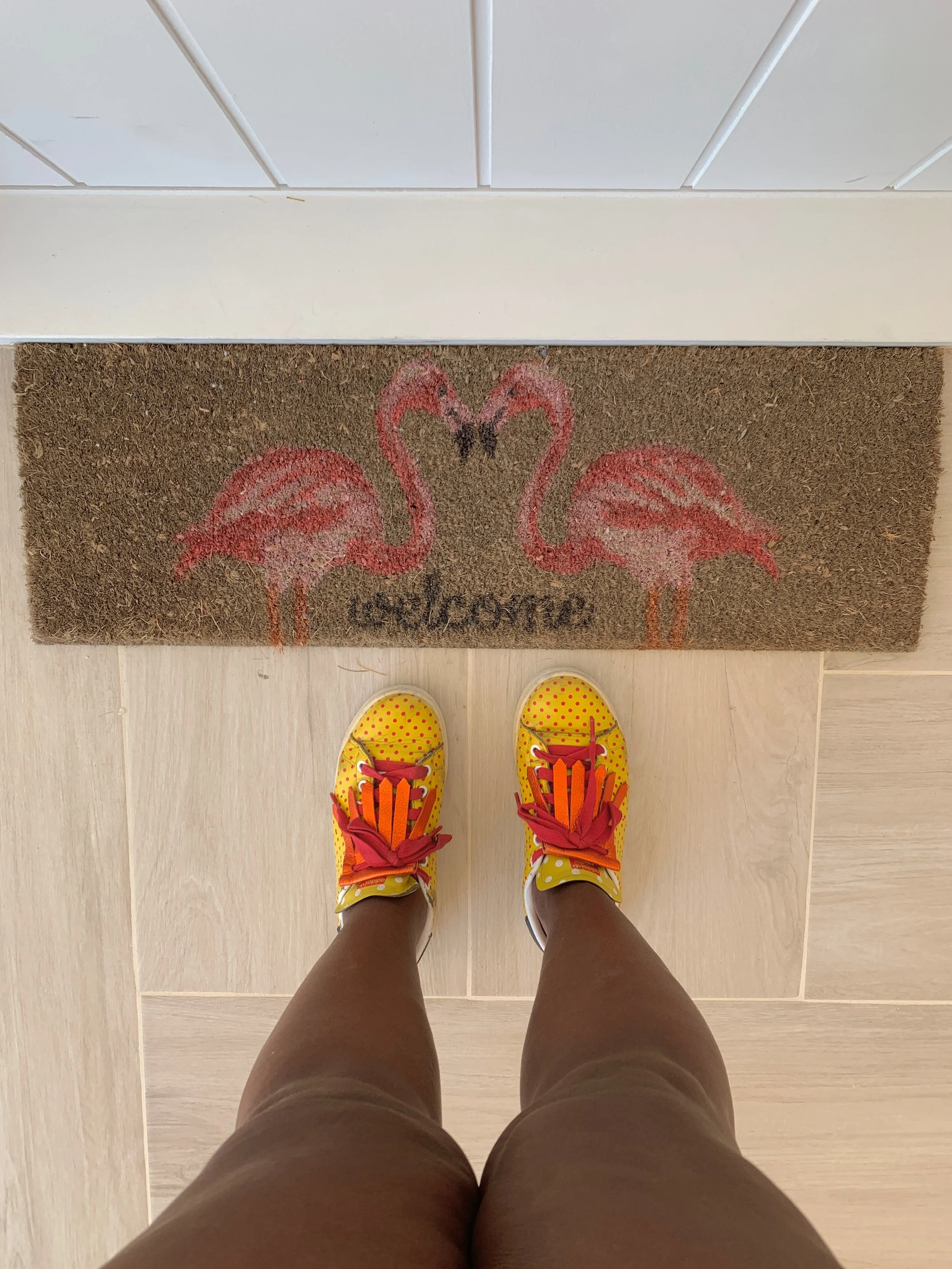 Is it weird that I obsessed over this petite doormat?