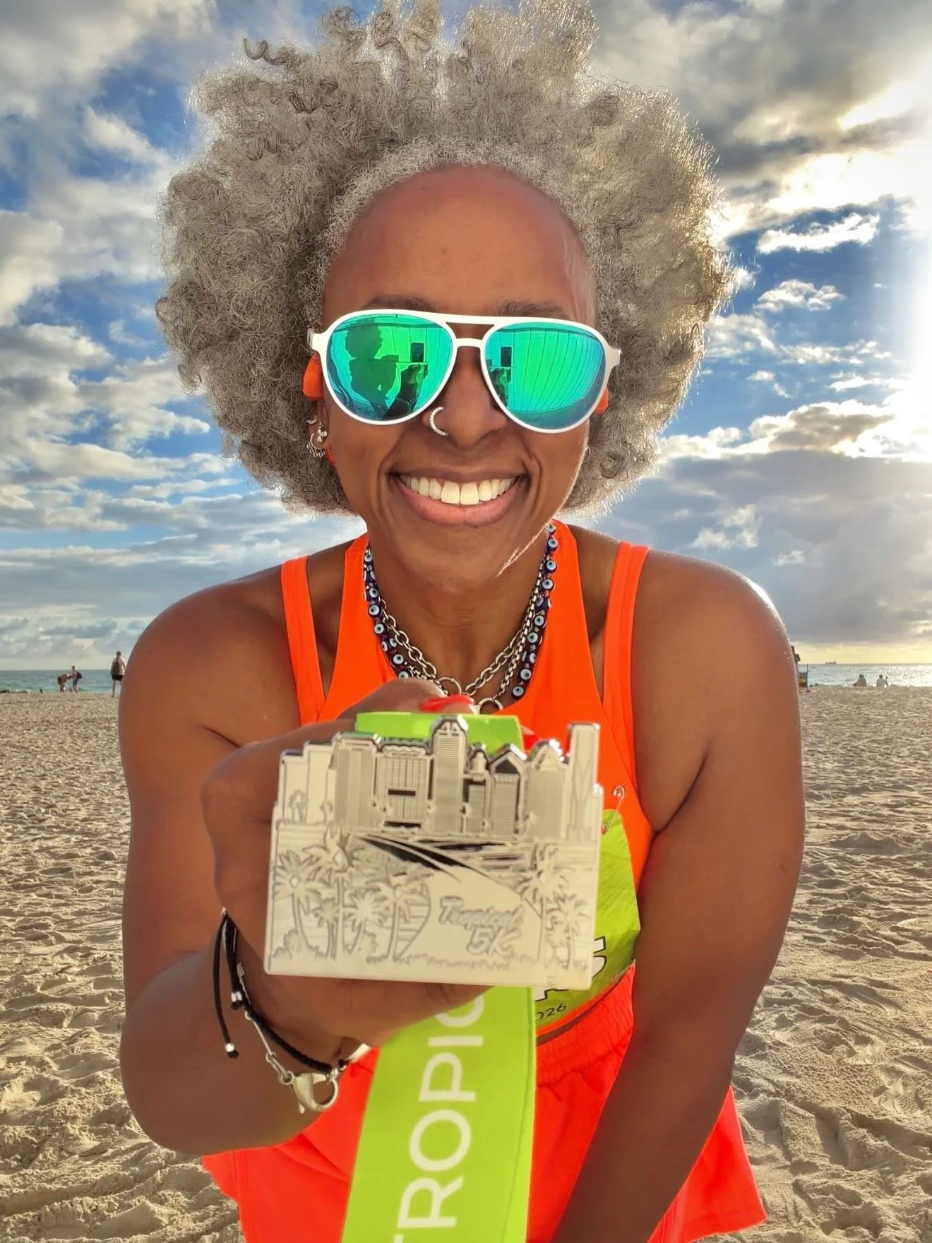 Are you running the Miami Half or Marathon tomorrow? I'll be volunteering at the finish line and it will be my honor and privilege to hand you your medal and congratulate you on a job well done. So keep an eye out for me and come get your race bling!