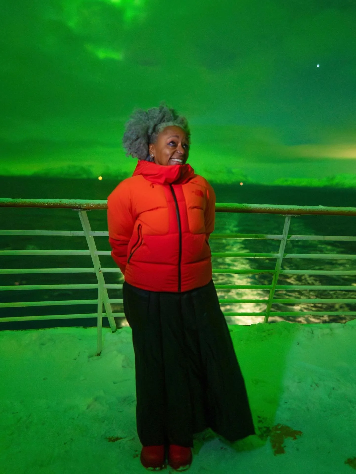 Today I'm enjoying balmy temps and Caribbean breezes in Bimini, Bahamas. But last week I was enduring frigid temps and frozen fingers off the Norwegian coast on Hurtigruten's MS Trollfjord. It was Hurtigruten's first signature astronomy voyage and my