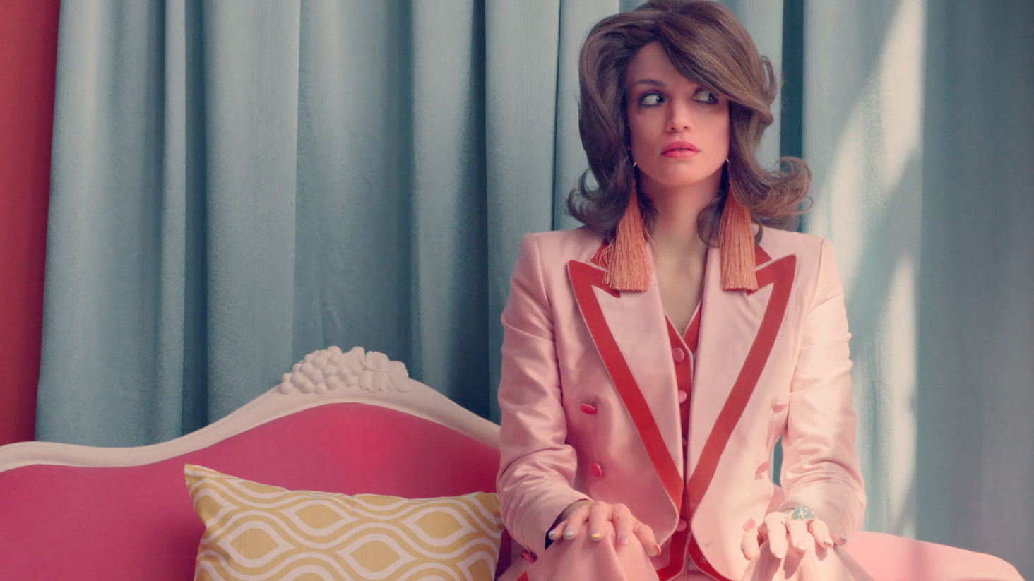 Frame from Patricia’s fashion film, Housewife of Pluto.