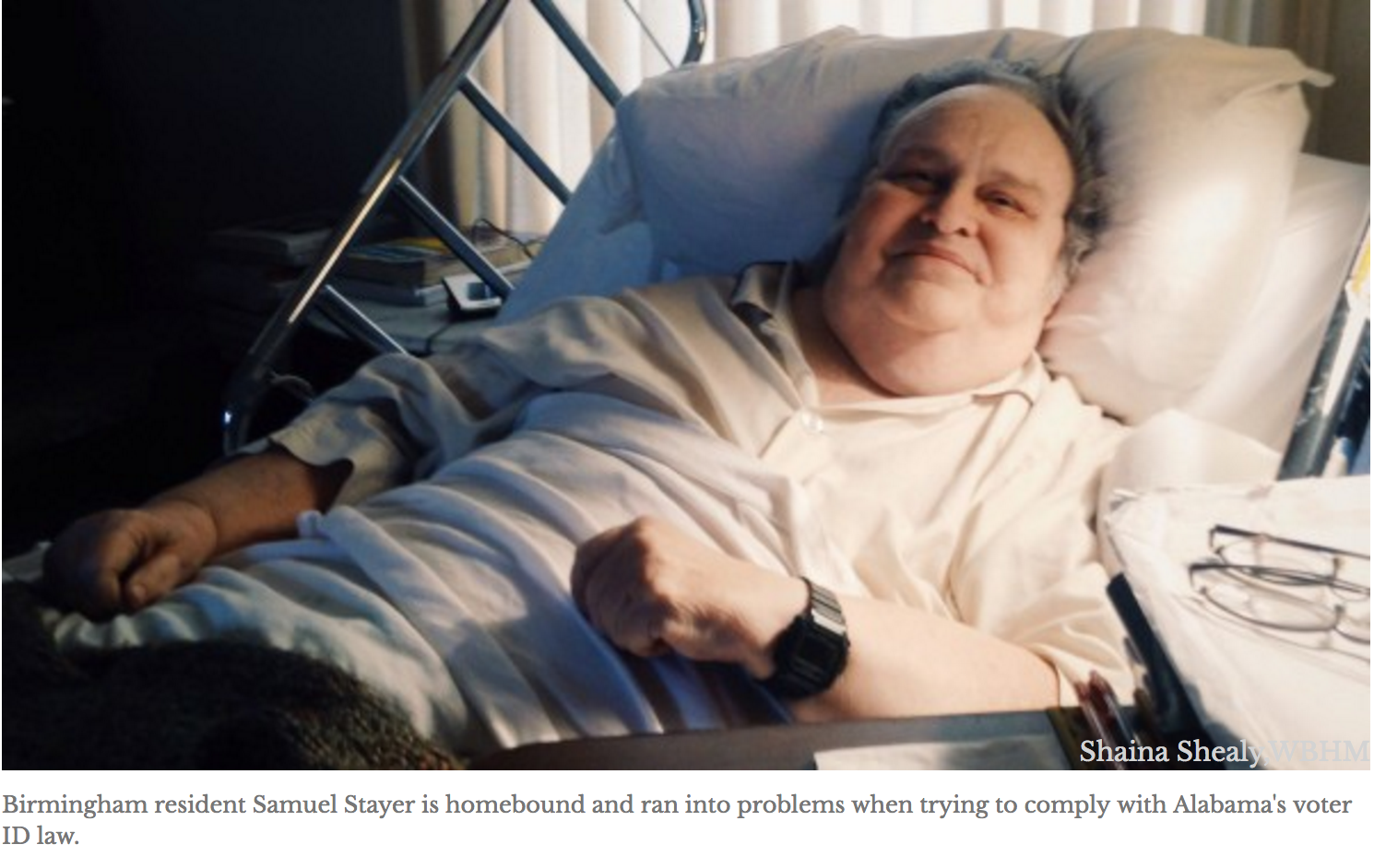 Voter ID law creates hurdles for homebound man