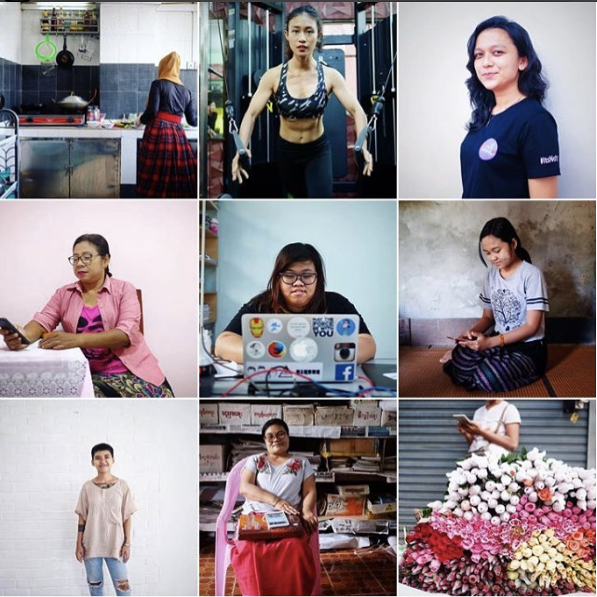  In Myanmar, Facebook has provided women new opportunities for business, activism and organizing, while also being a hotbed of harassment.  I contributed 11 portraits to The Lily that show women in Myanmar who see the good, and the bad, that Facebook
