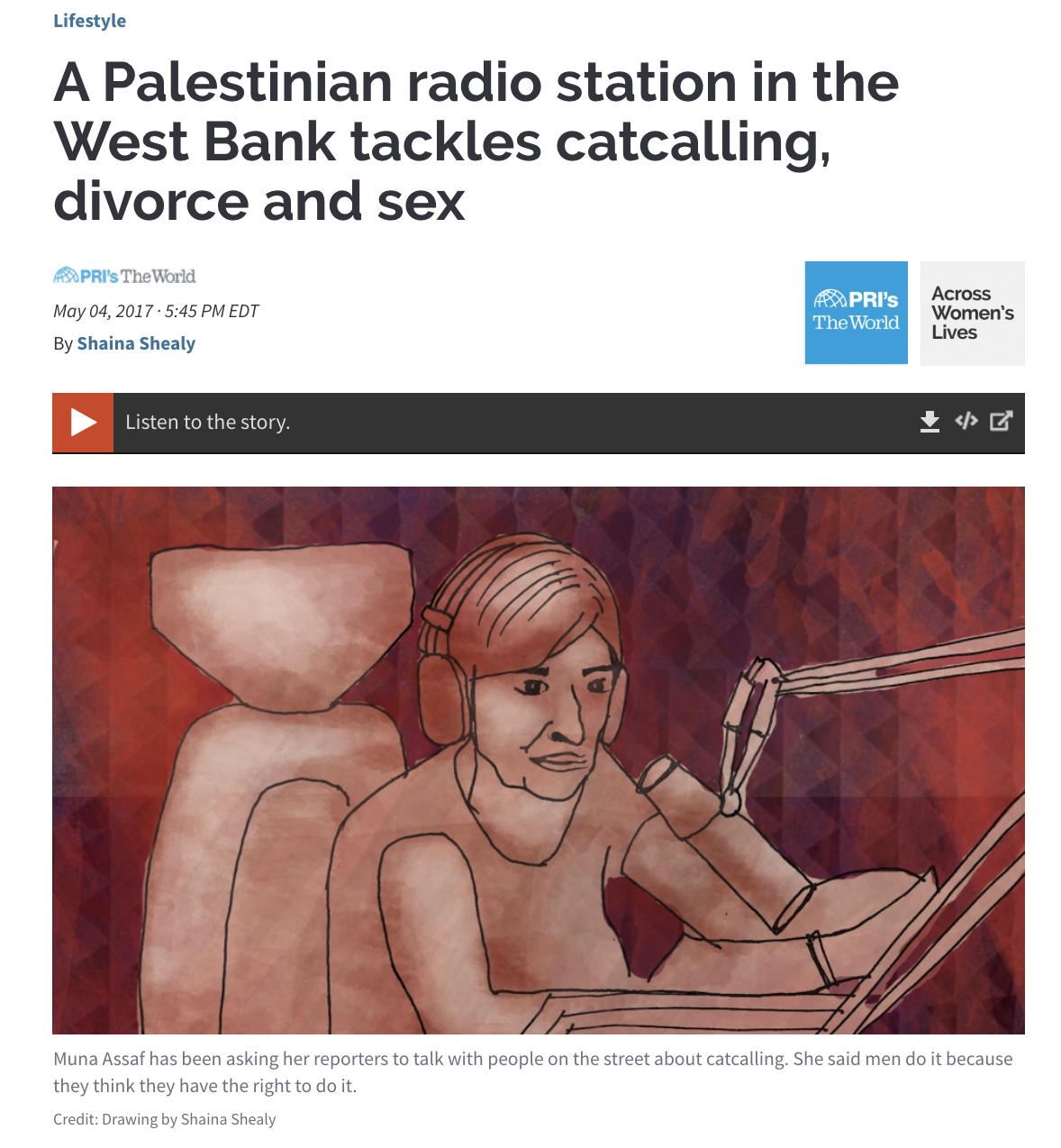 Palestinian radio station tackles cat calling, divorce and sex