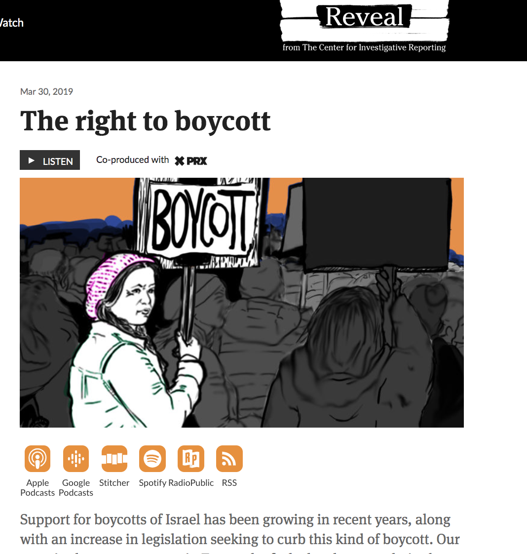 The Right to Boycott