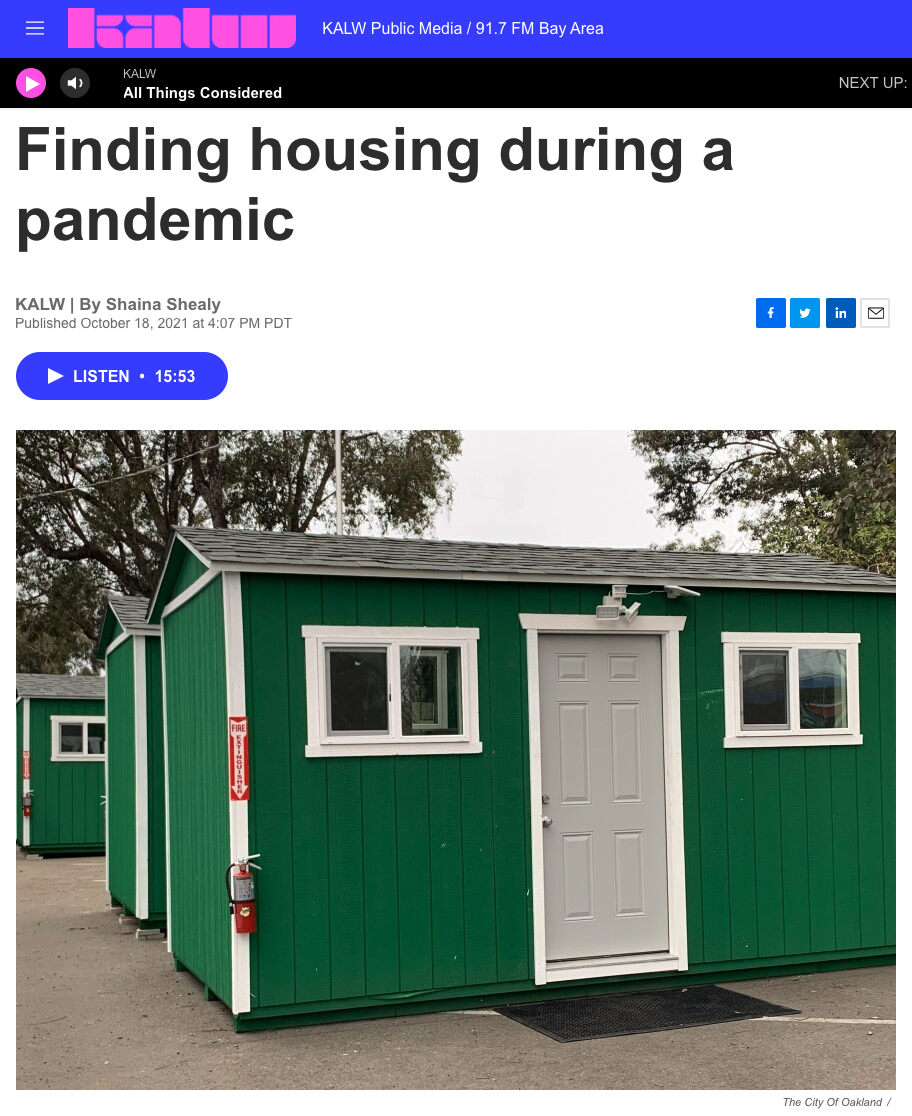 Finding Housing During a Pandemic 