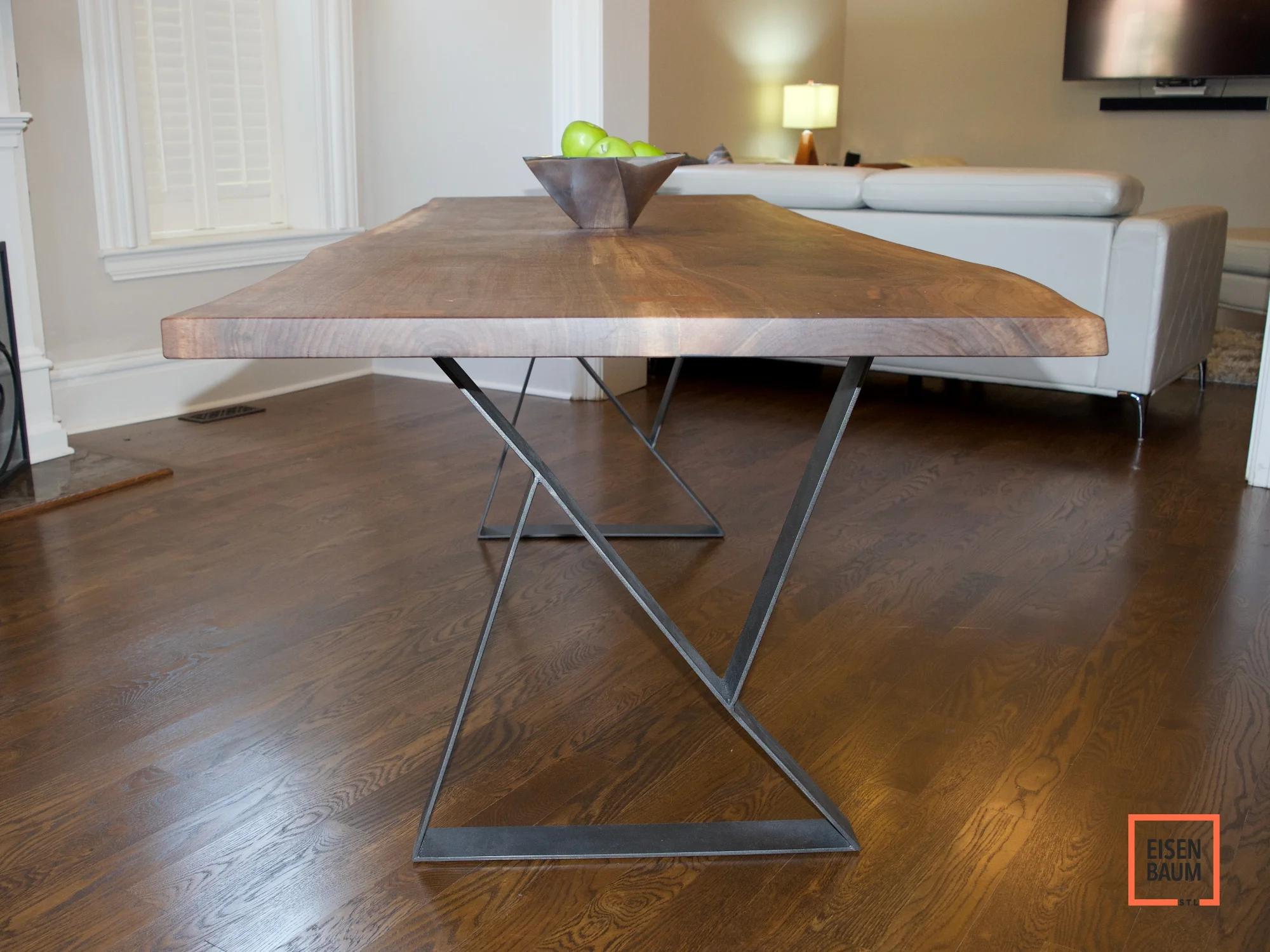 Walnut Steel Z Legs Dining Table_3.jpg
