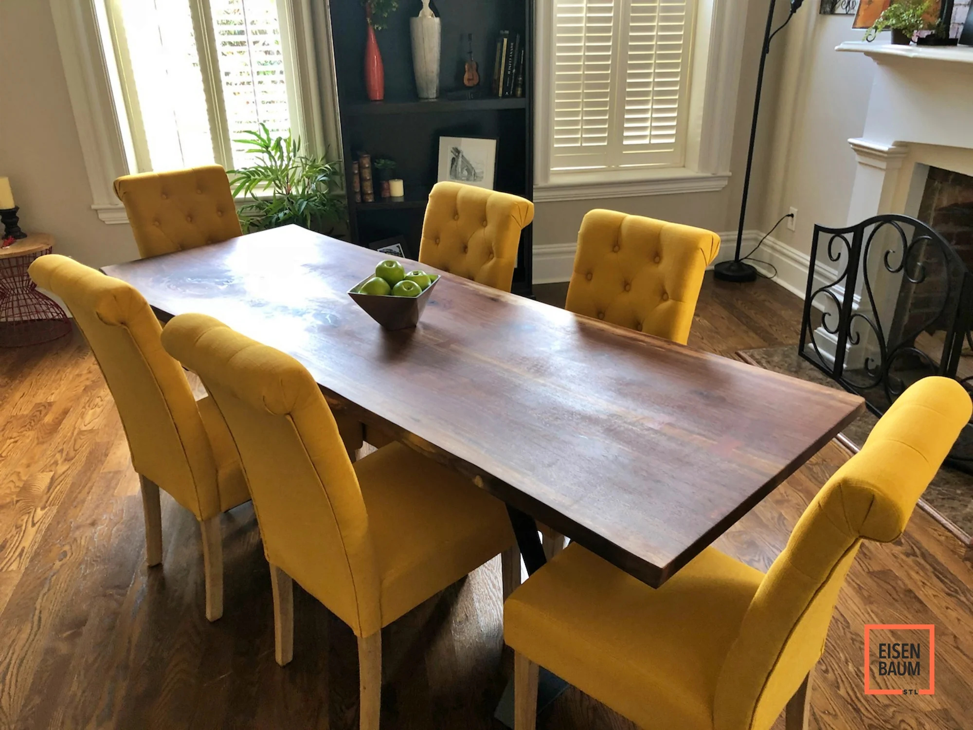 Walnut Steel Z Legs Dining Table_5.jpg