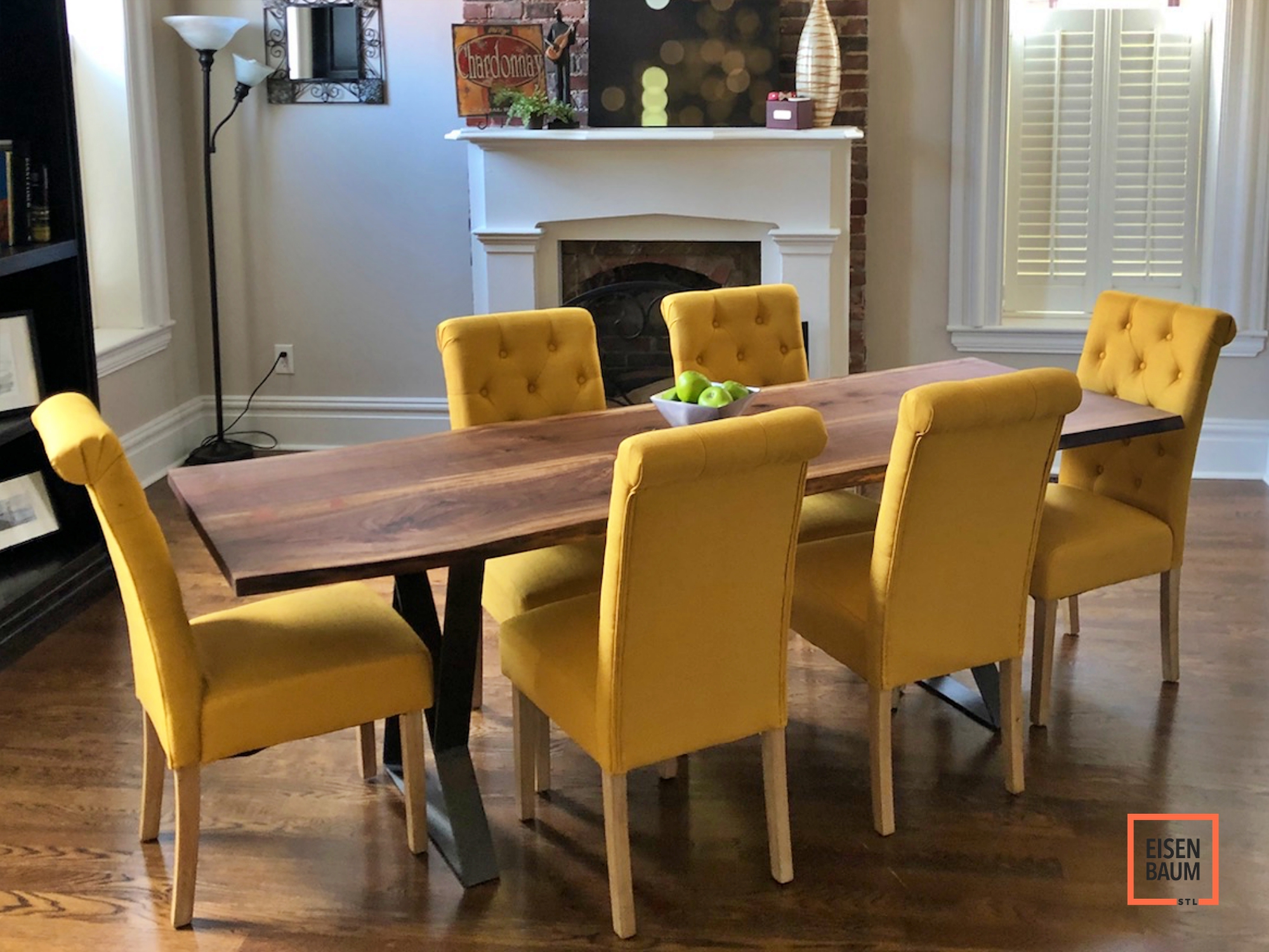 Walnut Steel Z Legs Dining Table_6.jpg