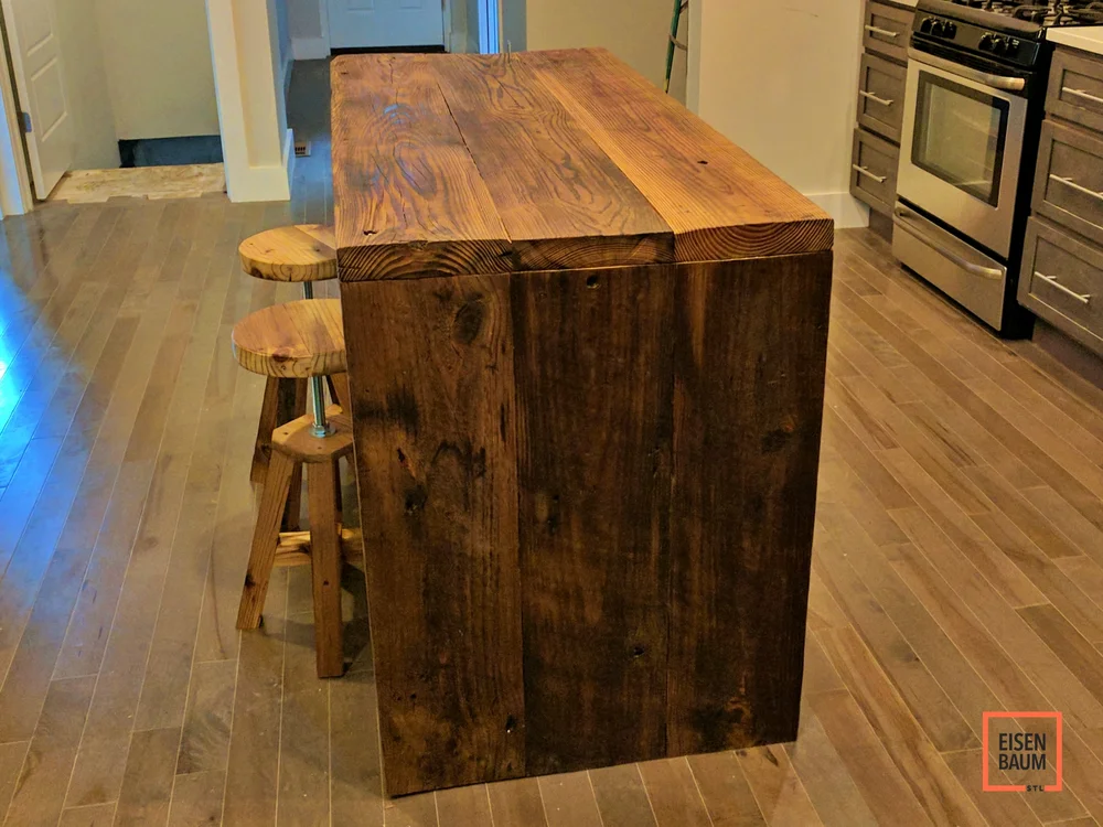 Reclaimed Rustic Kitchen Island Eisenbaumstl Reclaimed Rustic Kitchen Island, Reclaimed Bowling Alley Kitchen Island