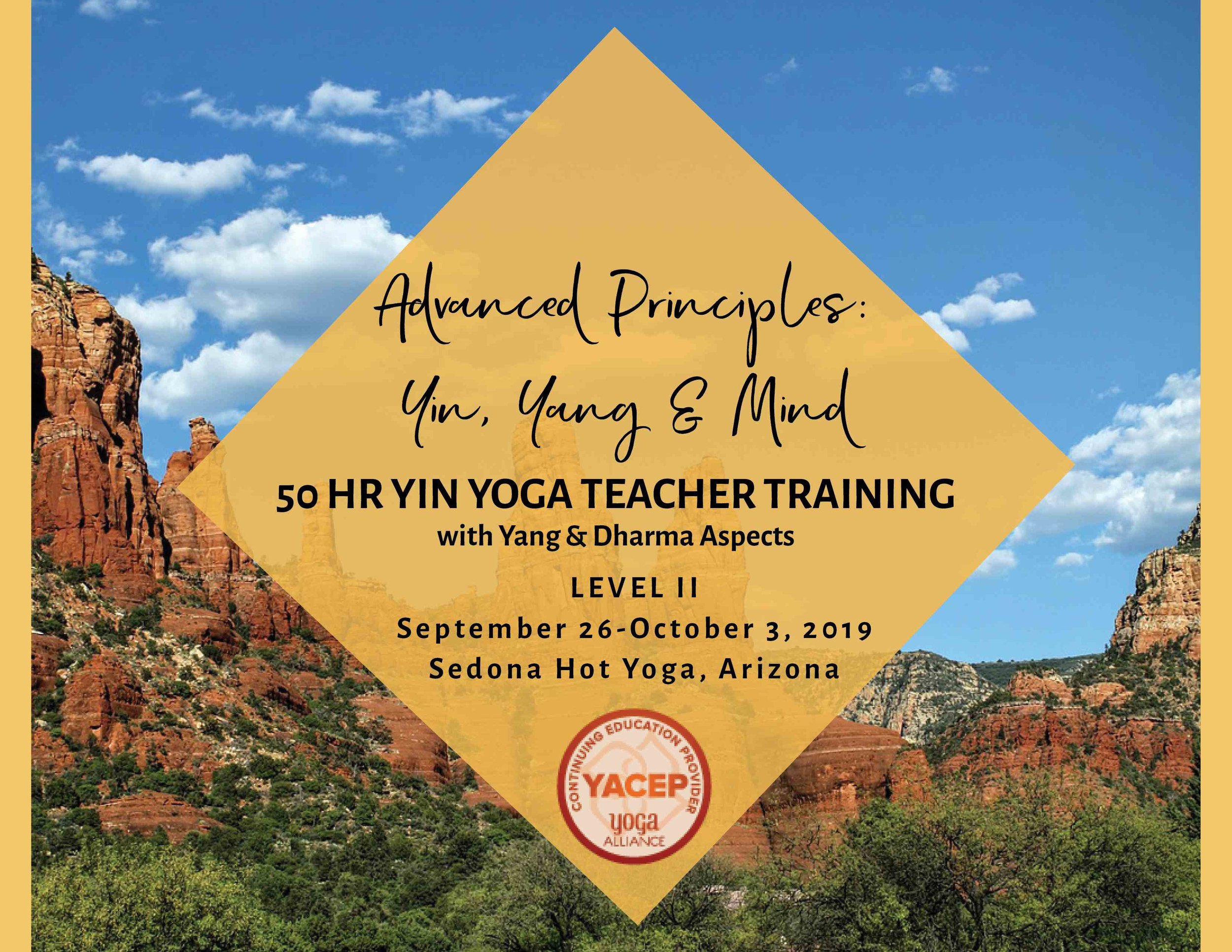 Advanced Principles in Yin, Yang & Mind | Teacher Training - Level II - Sedona, Arizona