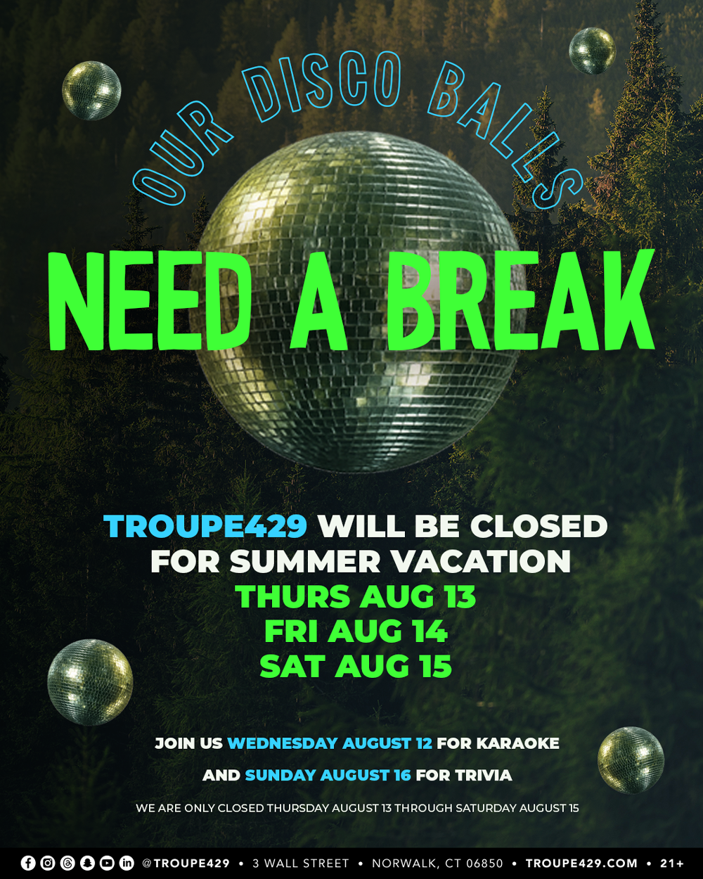 closed ✯ thur aug 13