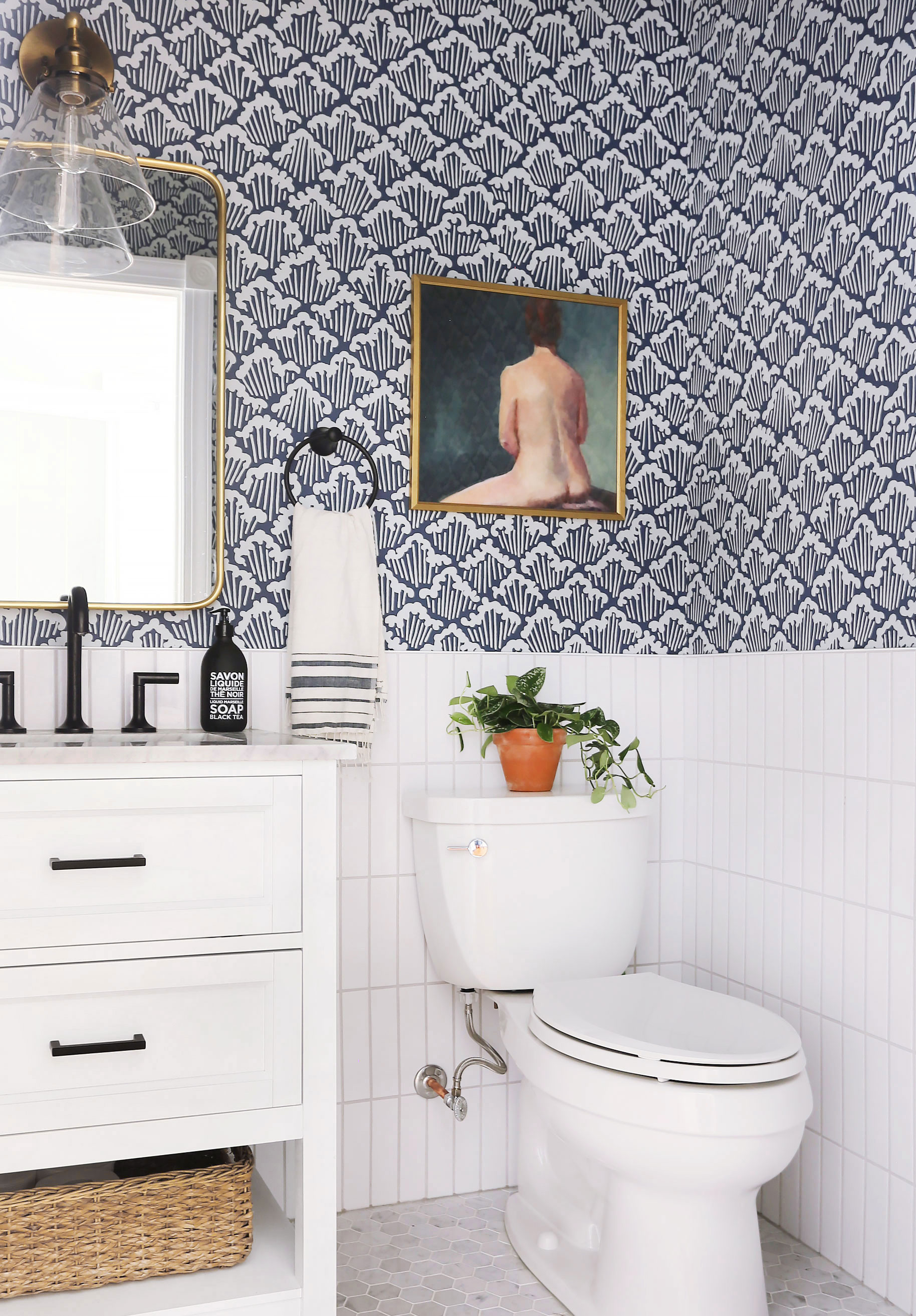 A Bold Classic Whimsical Coastal Modern Powder Room Sunny Circle Studio A Bold Classic Whimsical Coastal Modern Powder Room Sunny Circle Studio