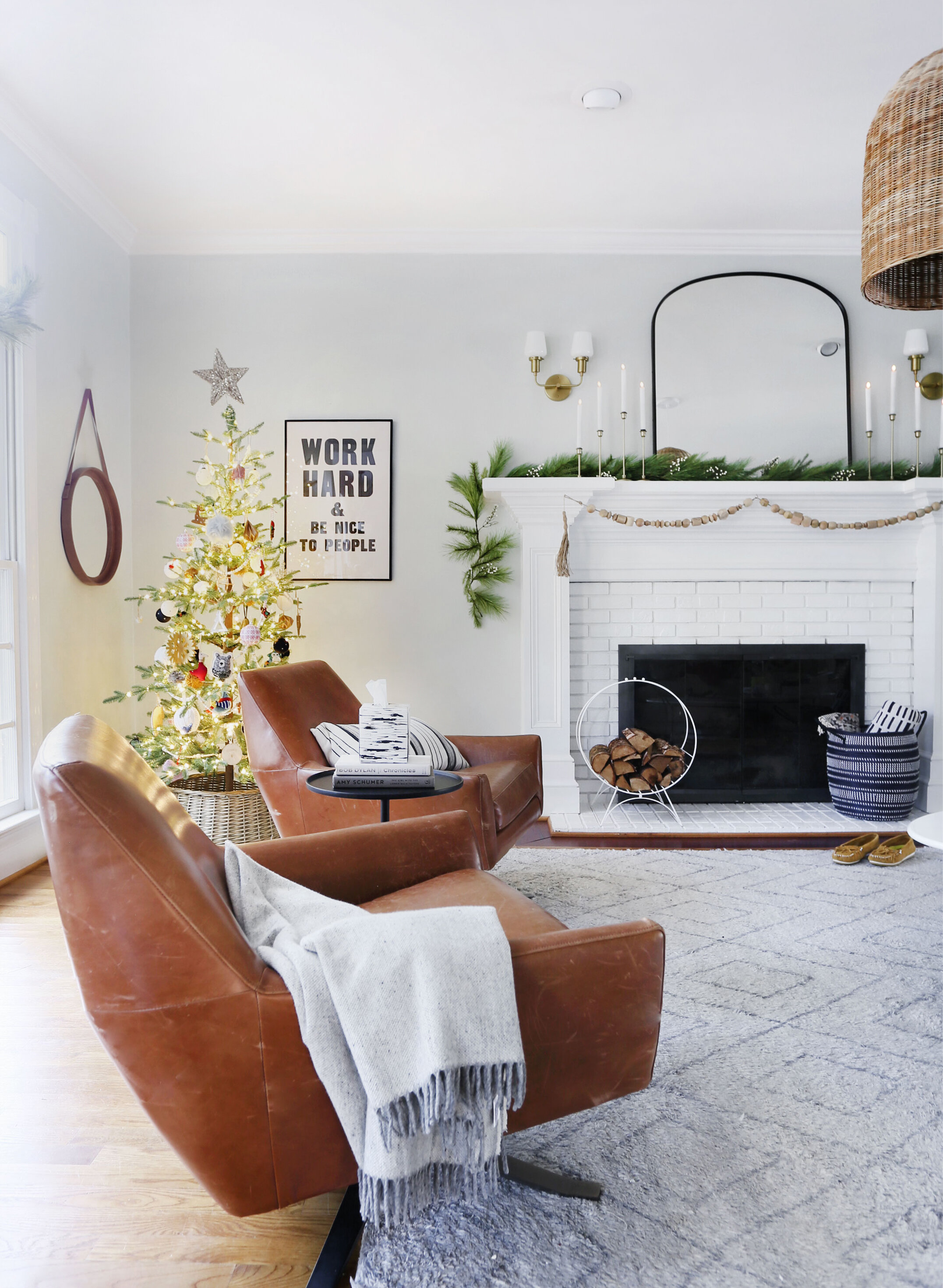 my warm, cozy &amp; festive living room