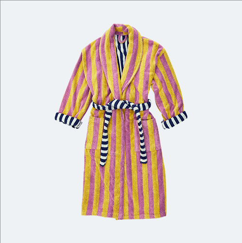 Stripe Cotton Terry Robe