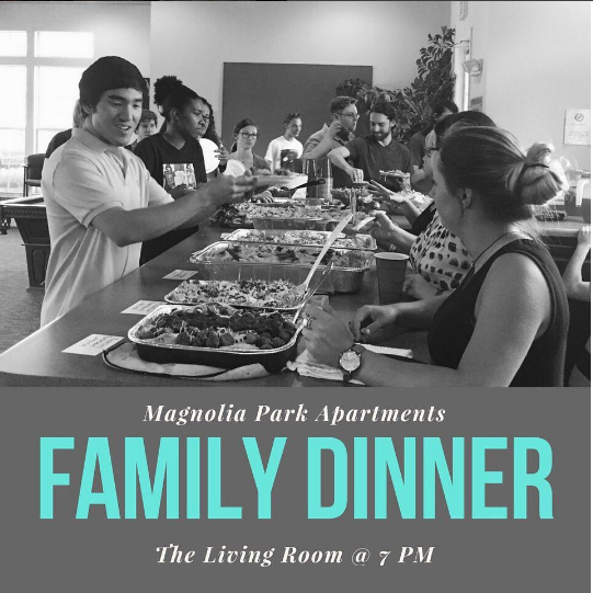 Family Dinner Past Event Magnolia Park Georgia, Off Campus Student Living Apartments, Miledgeville, GA.jpg