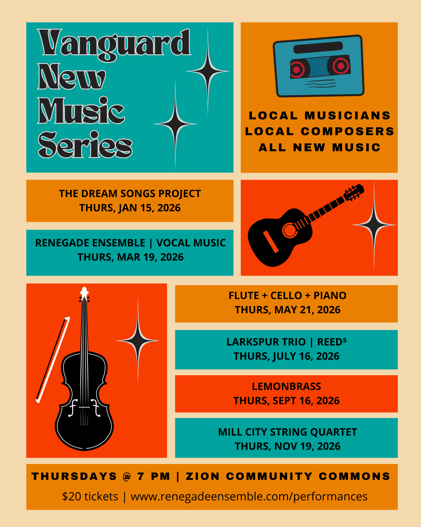 2026 Vanguard New Music Series - Yearly Package