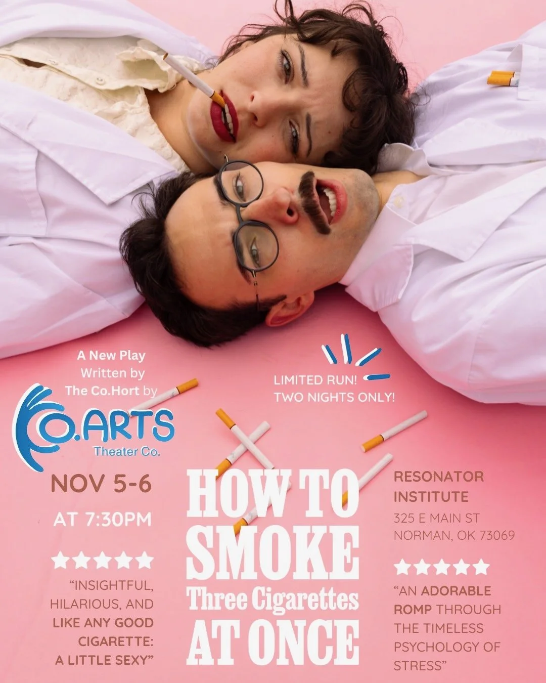 Co Arts Presents: How to Smoke Three Cigarettes at Once