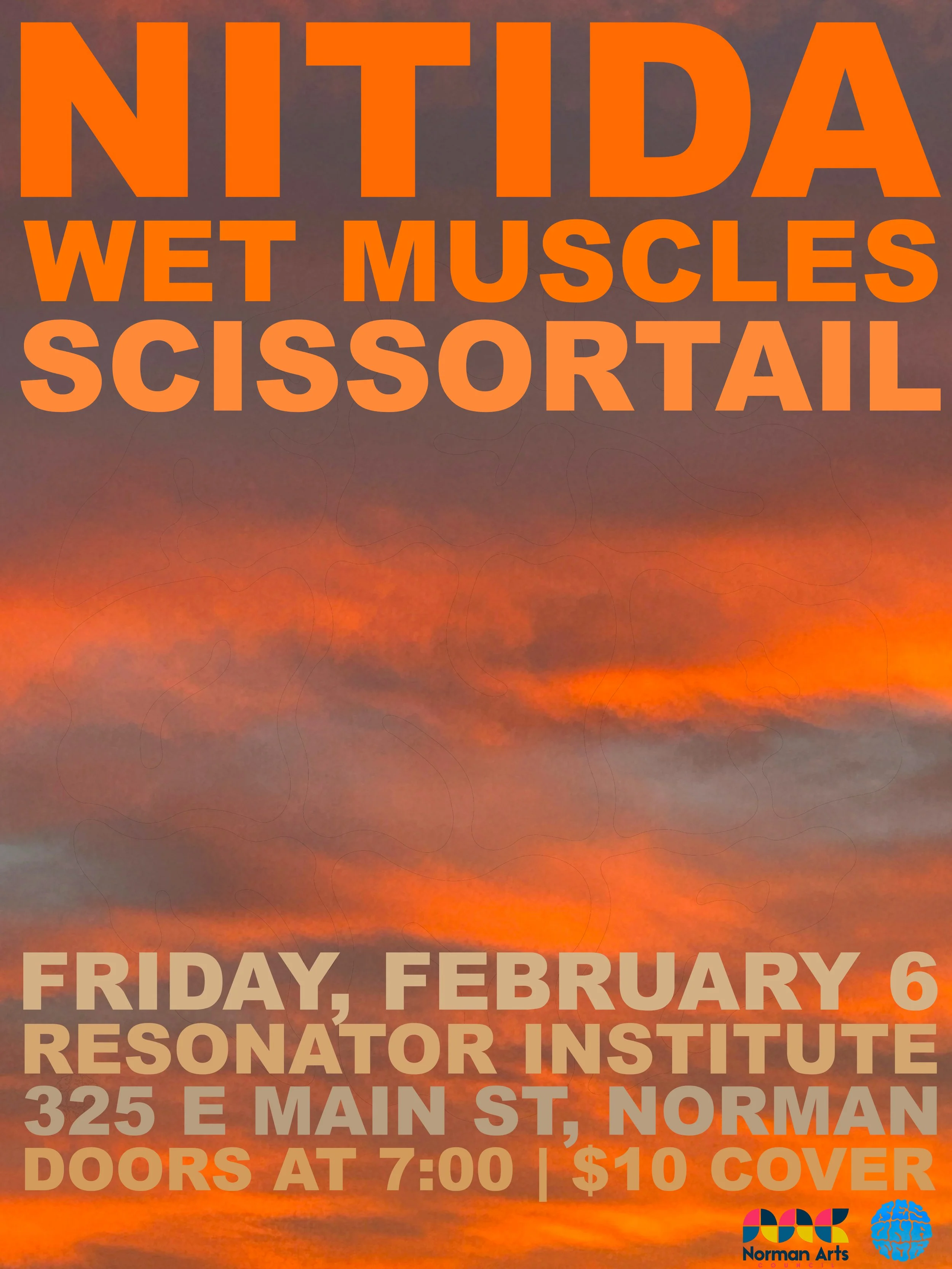 Nitida, Wet Muscles, and Scissortail