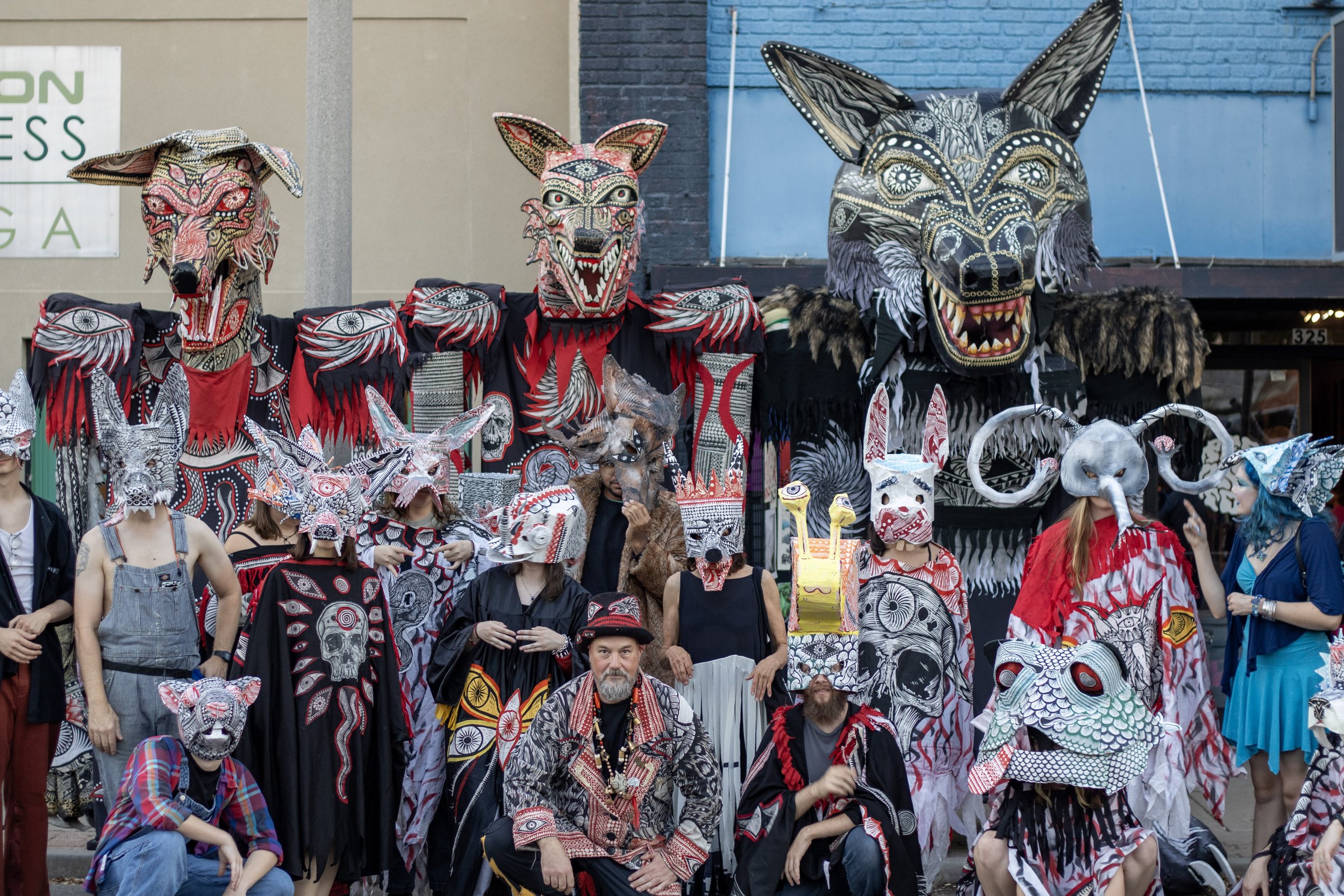 The pack assembled (photo credit: Nia Olivares)