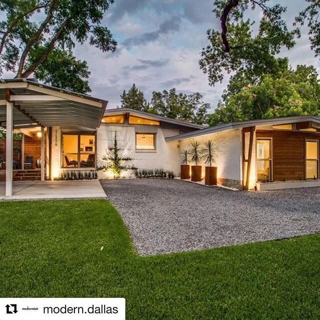 Thanks to @modern.dallas for the fab feature on @jennrileyrice &lsquo;s newest listing! ・・・
1955 Mid-Century Modern GEM, Boasts Clean Lines And Sleek Updates .. this home was thoughtfully and lovingly redesigned to capitalize on space and light. $550