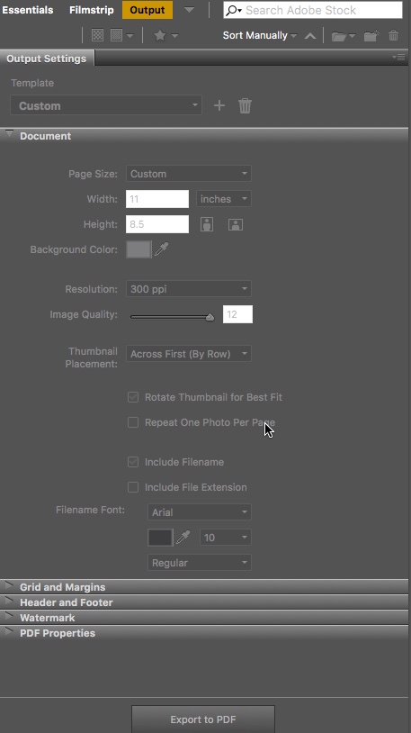 Output Detail Shot