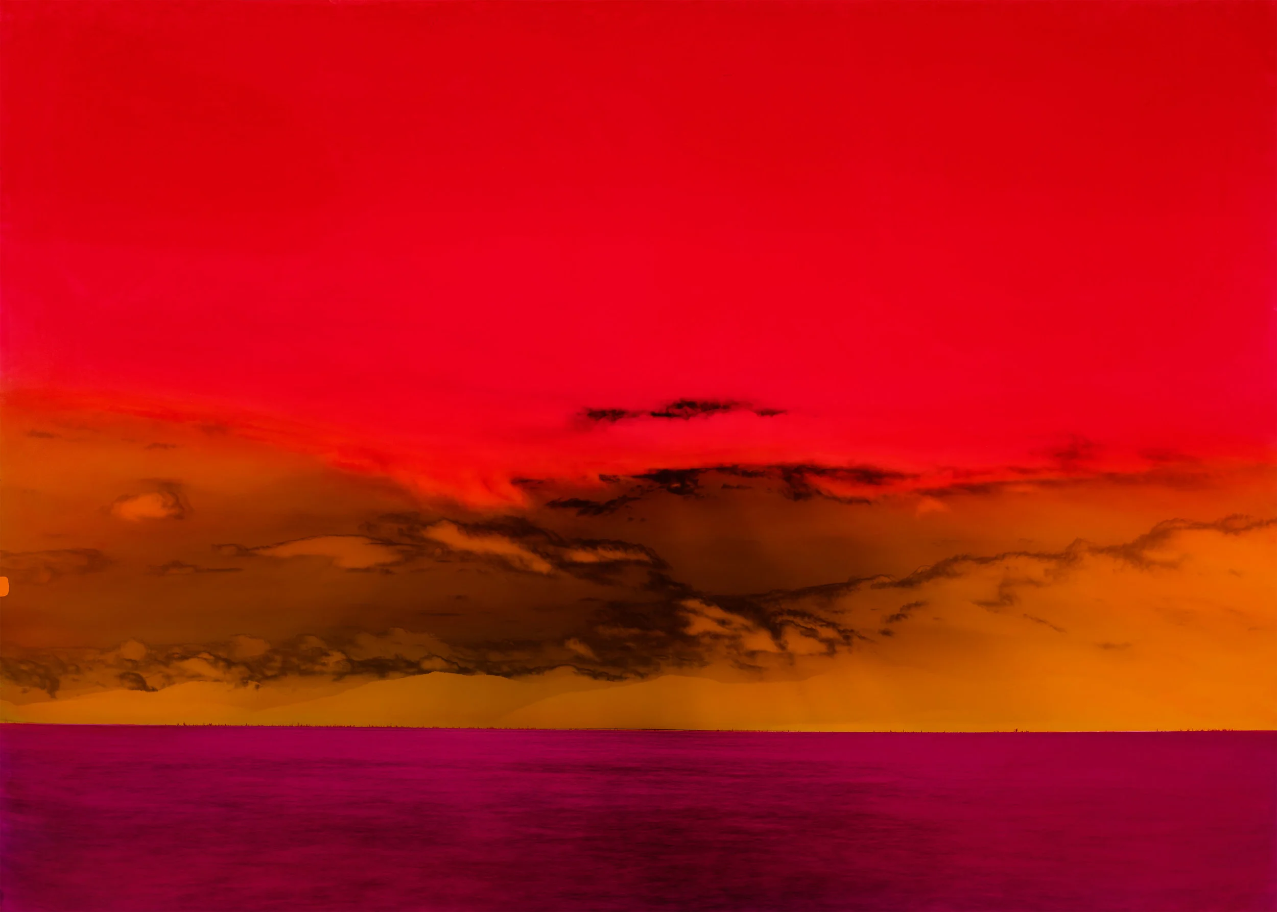new dawn fades | 42” x 60“ | Silver Gelatin | Direct Exposure - Hand Stained | 2018