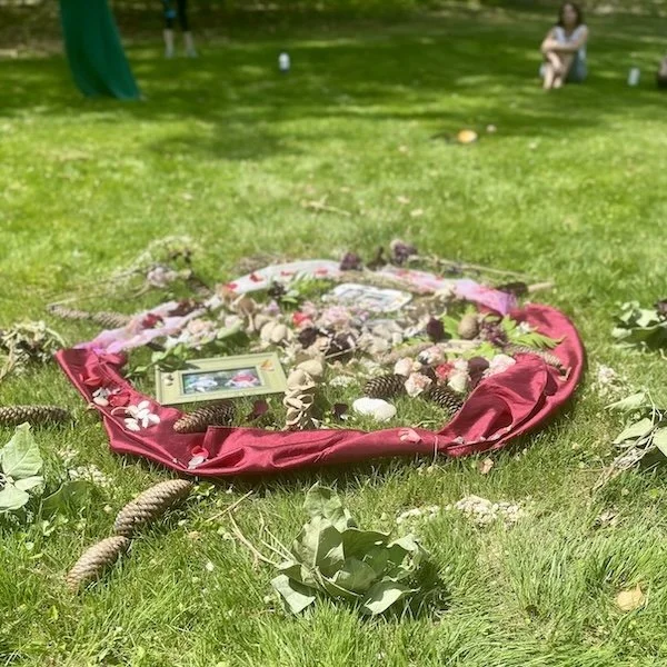 outdoor retreat celebration ritual at sault haus, hopewell nj