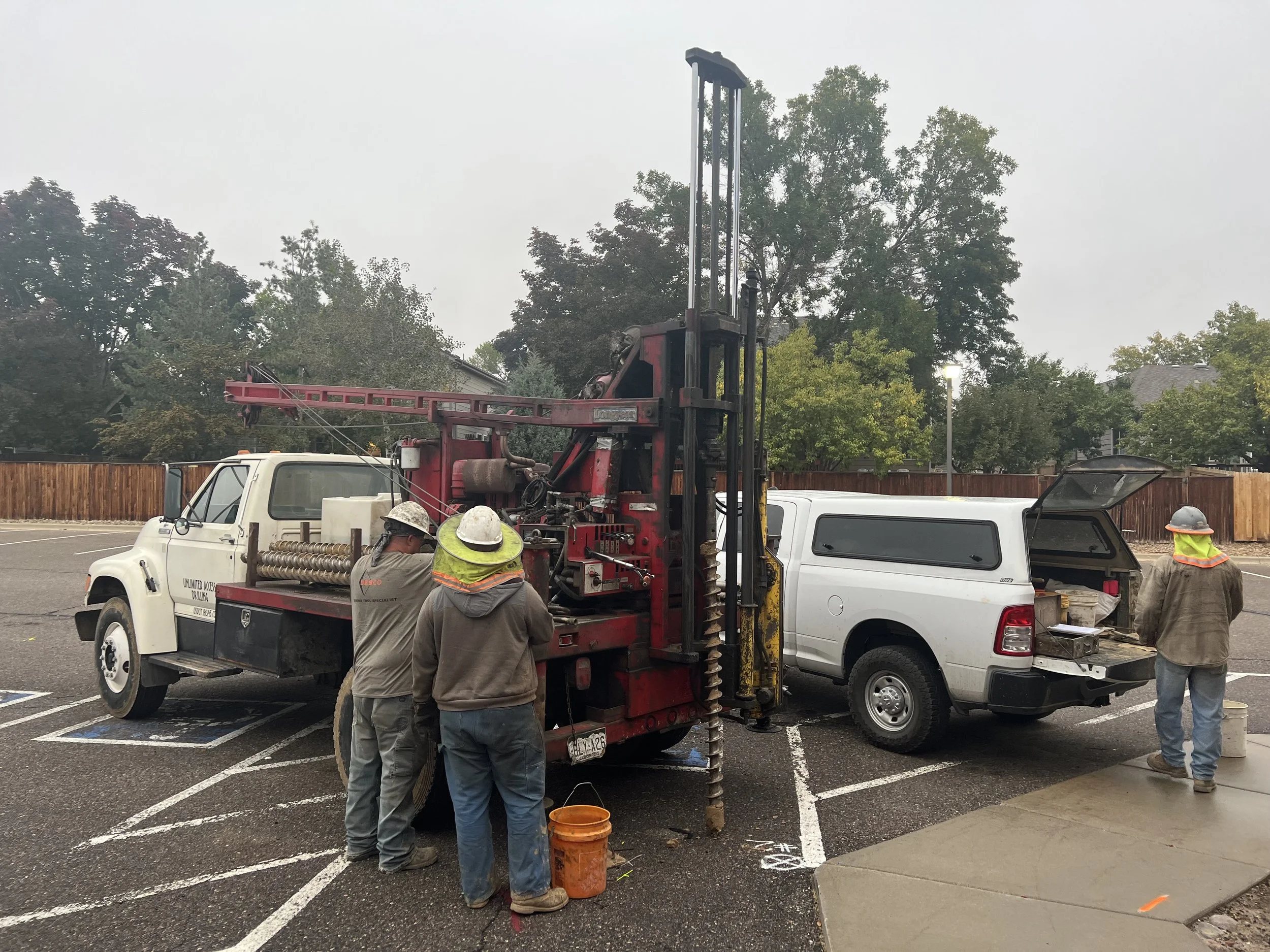 Soil Samples Drilled for Foundation Design