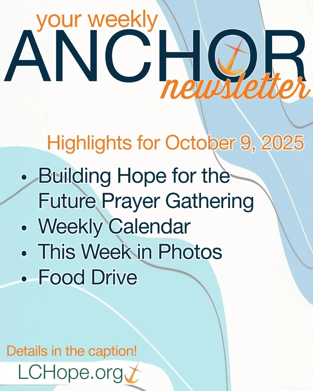 The latest Anchor is live! Catch up on everything happening in our church community this week.
#ELCA #LutheranChurch #BroomfieldColorado #Lutheran