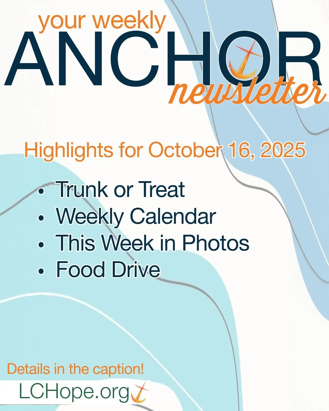 The latest Anchor is live! Catch up on everything happening in our church community this week.
#ELCA #LutheranChurch #BroomfieldColorado #Lutheran