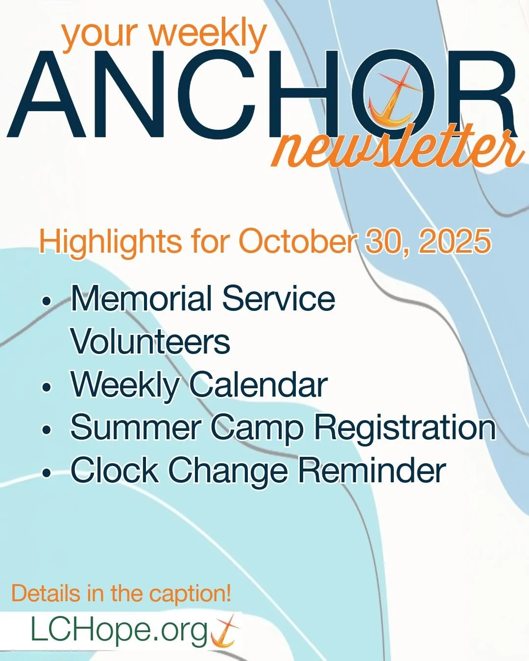 The latest Anchor is live! Catch up on everything happening in our church community this week.
#ELCA #LutheranChurch #BroomfieldColorado #Lutheran
