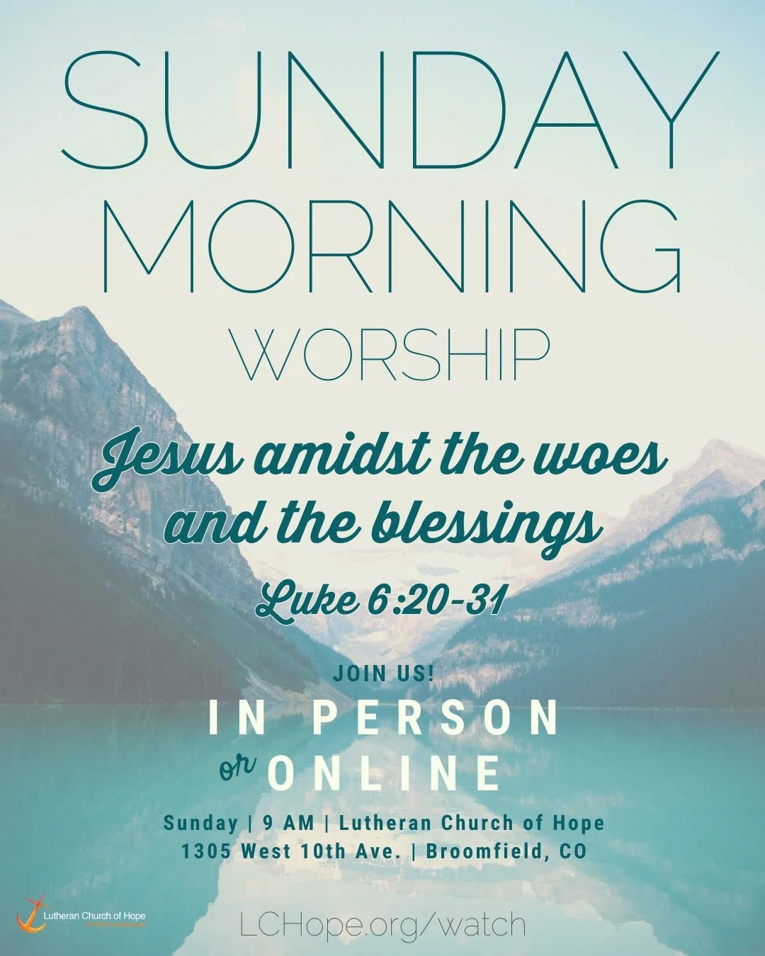 All Saints Sunday: Jesus Amidst the Woes and the Blessings
For all the saints &mdash; those we remember, those we miss, and those still walking beside us.
Come as you are for worship at 9 AM.
#AllSaintsSunday #SundayWorship #LCHope #ELCA
